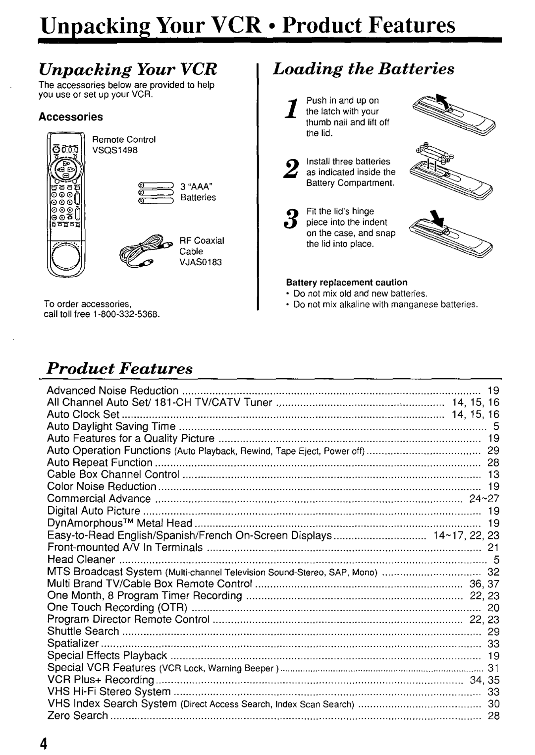 Panasonic PV-7664 manual 