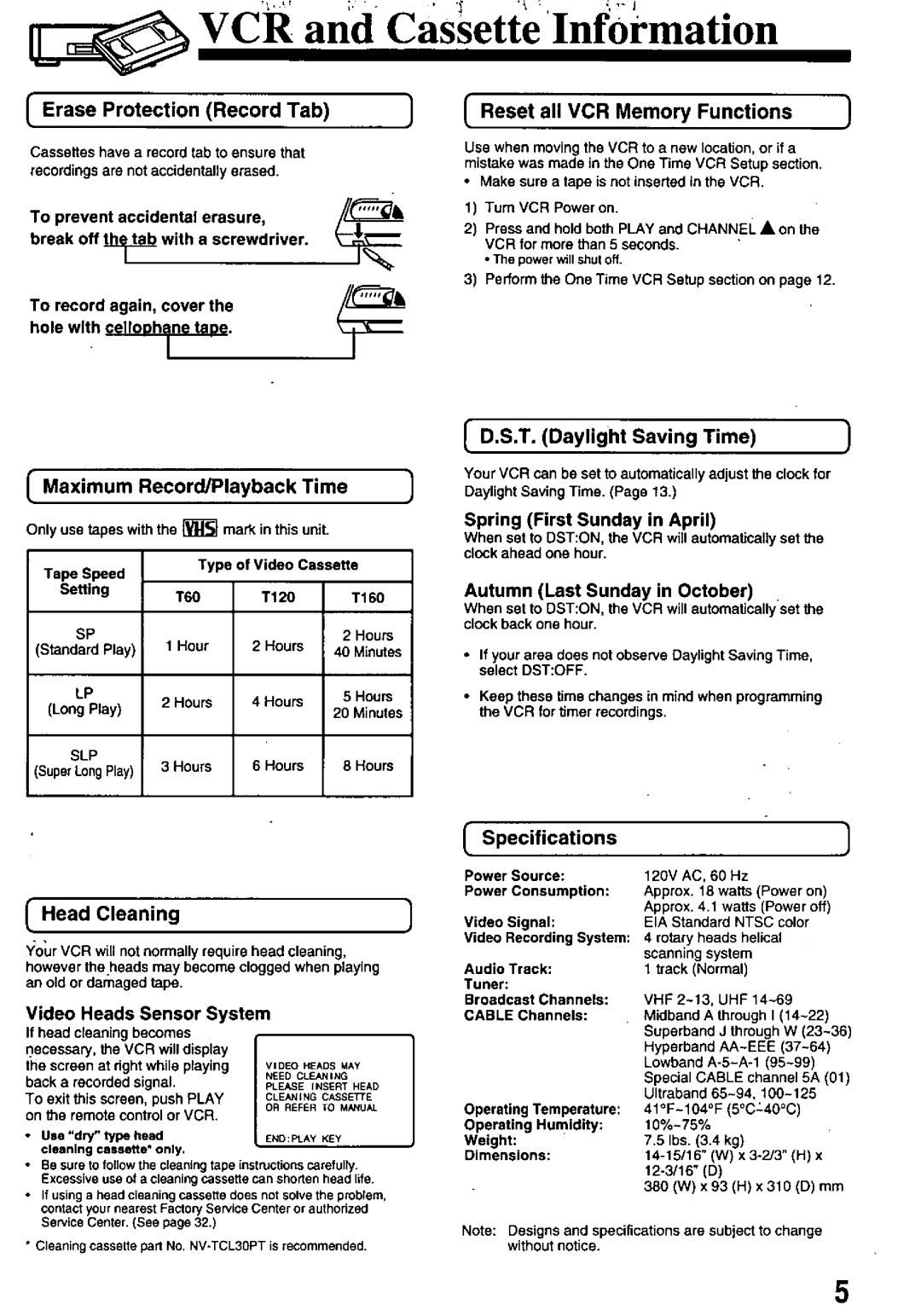 Panasonic PV-8401 manual 