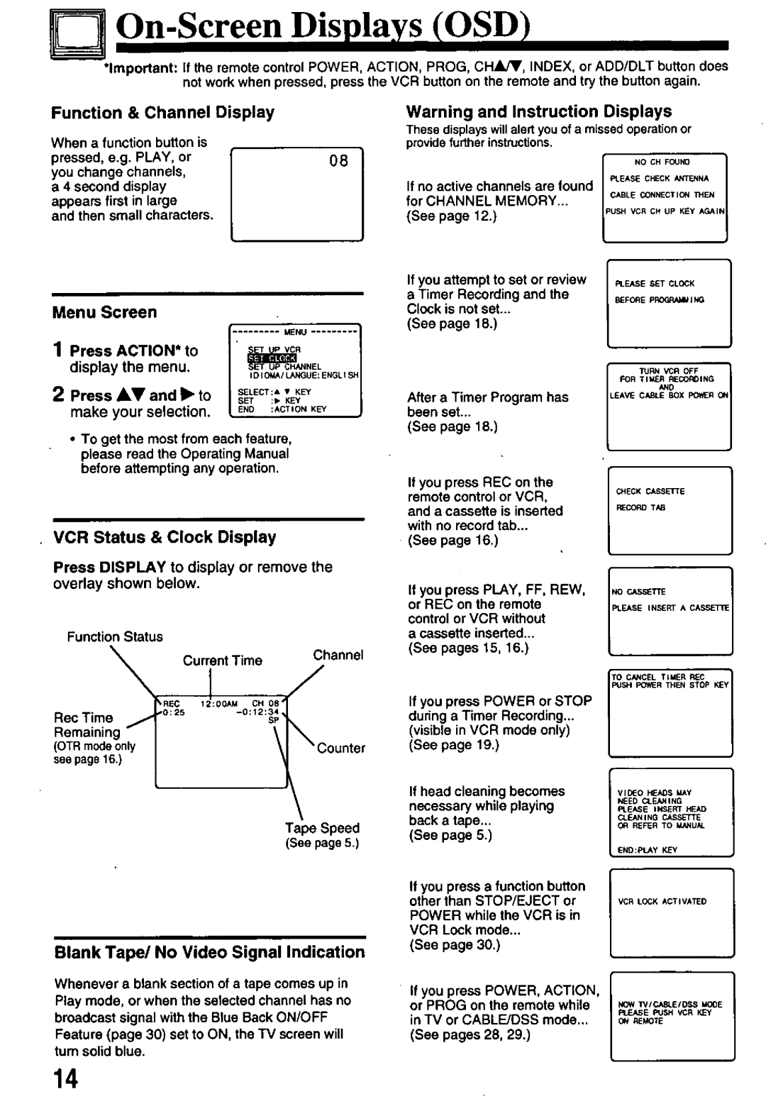 Panasonic PV-8402 manual 