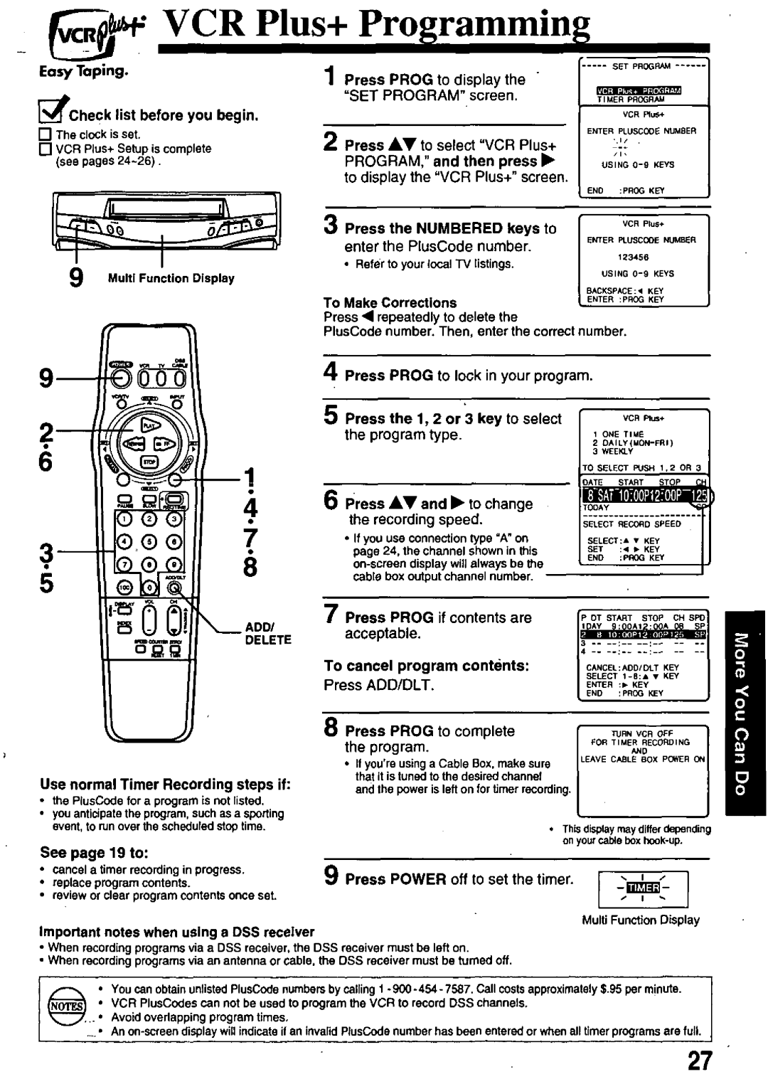 Panasonic PV-8402 manual 