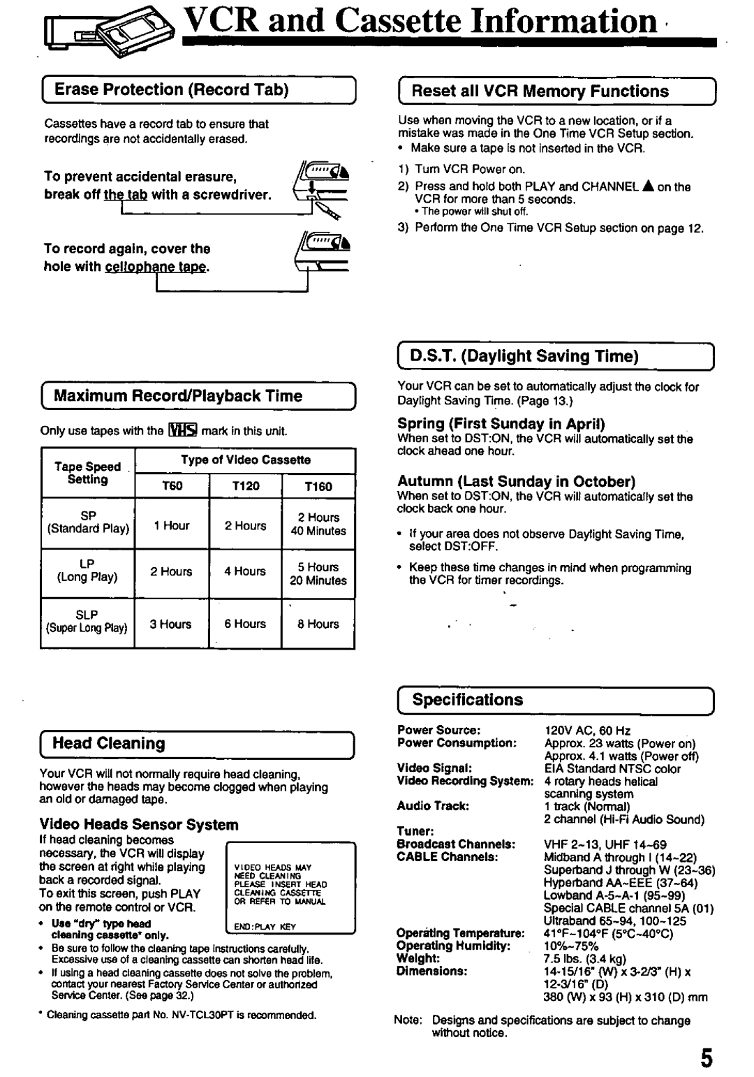 Panasonic PV-8450 manual 