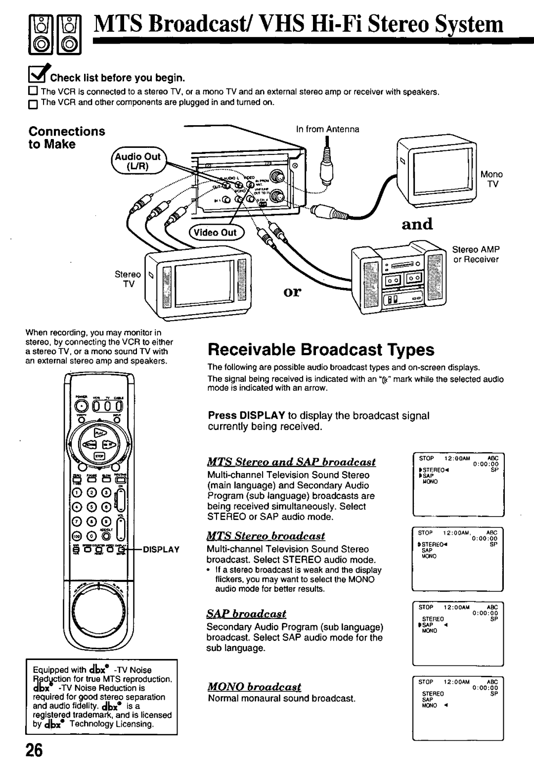 Panasonic PV-8660 manual 