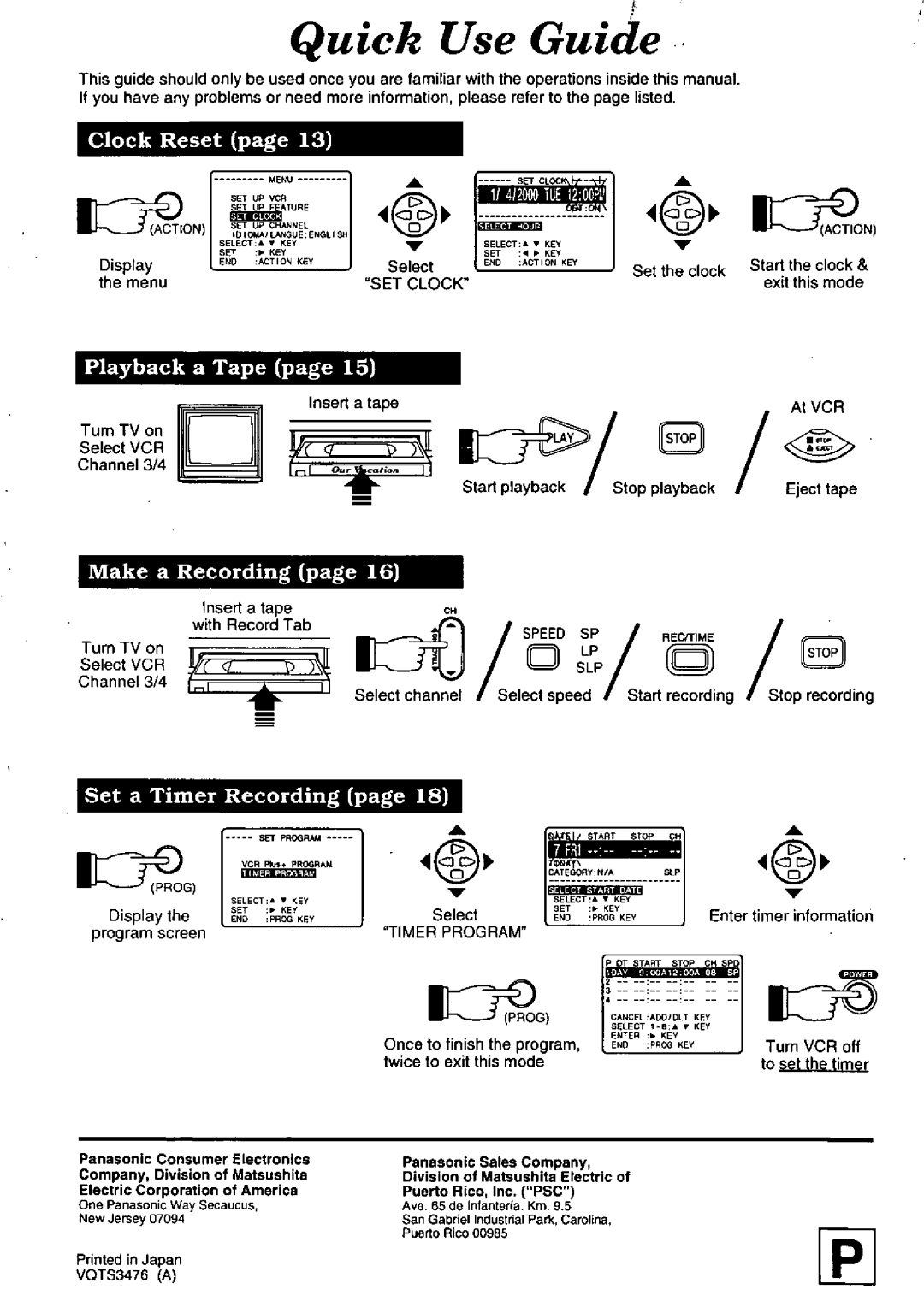 Panasonic PV-8660 manual 