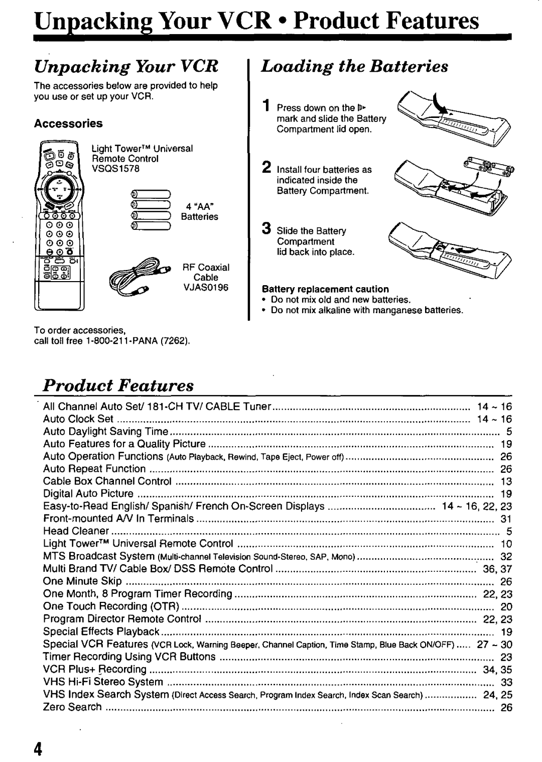 Panasonic PV-8665S manual 