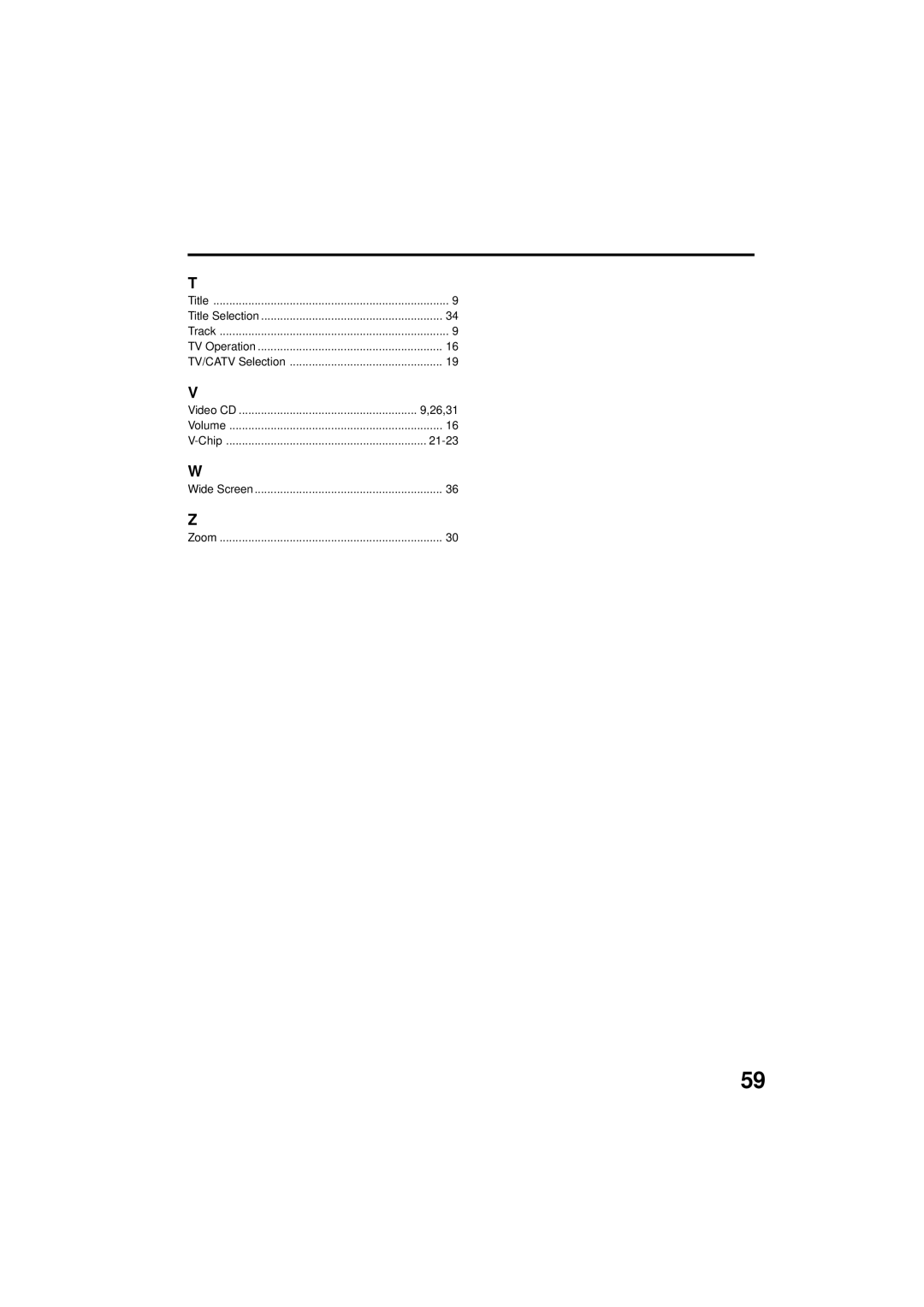 Panasonic PV 9D53 manual 21-23 