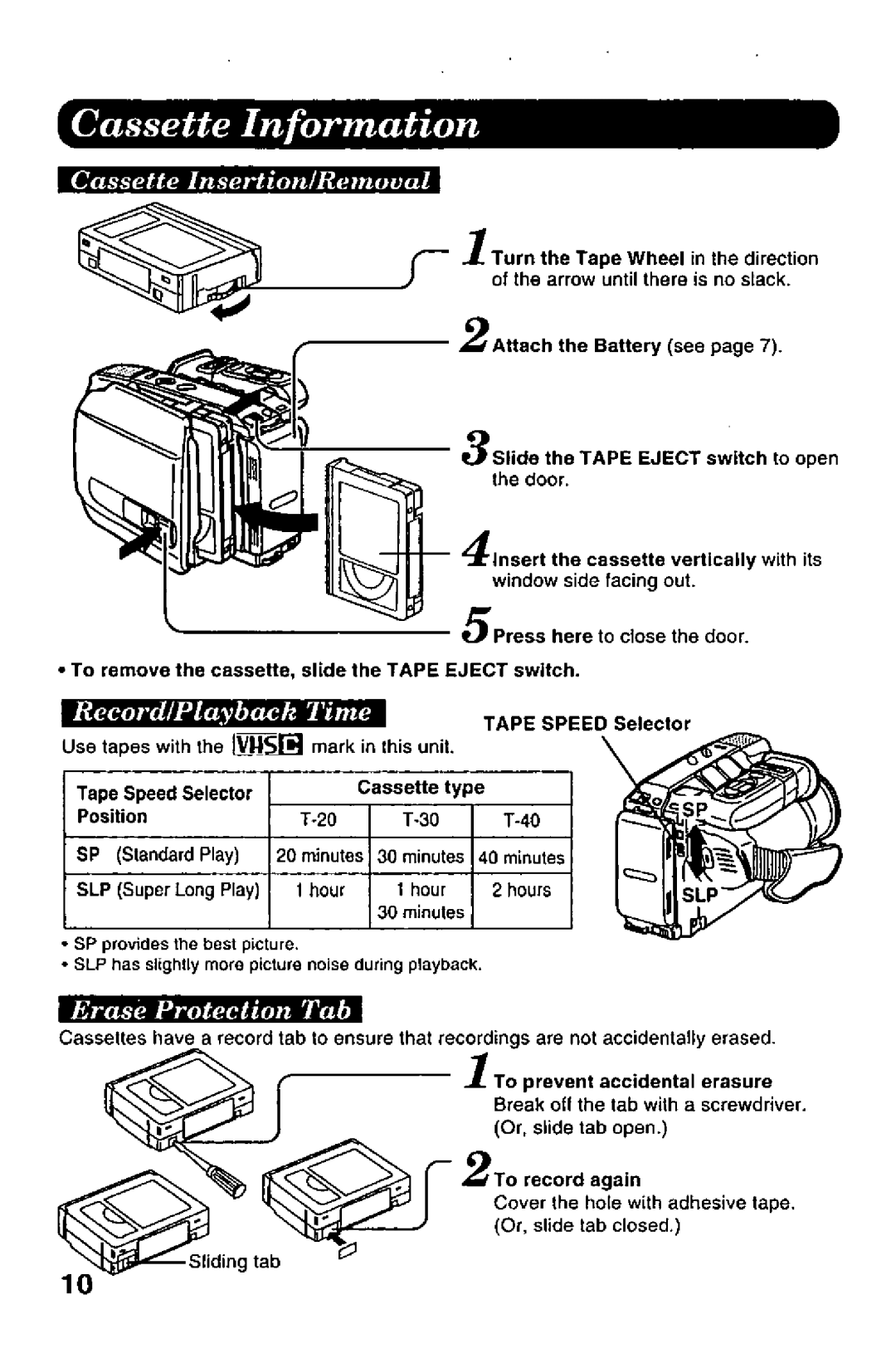 Panasonic PV-A206 manual 