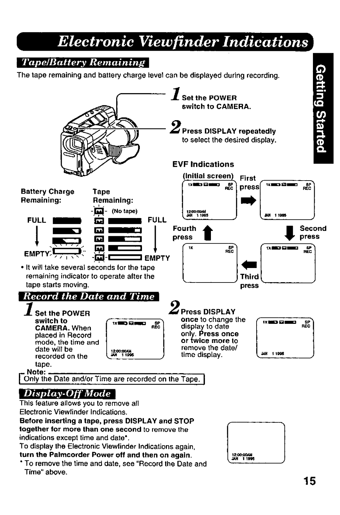 Panasonic PV-A206 manual 