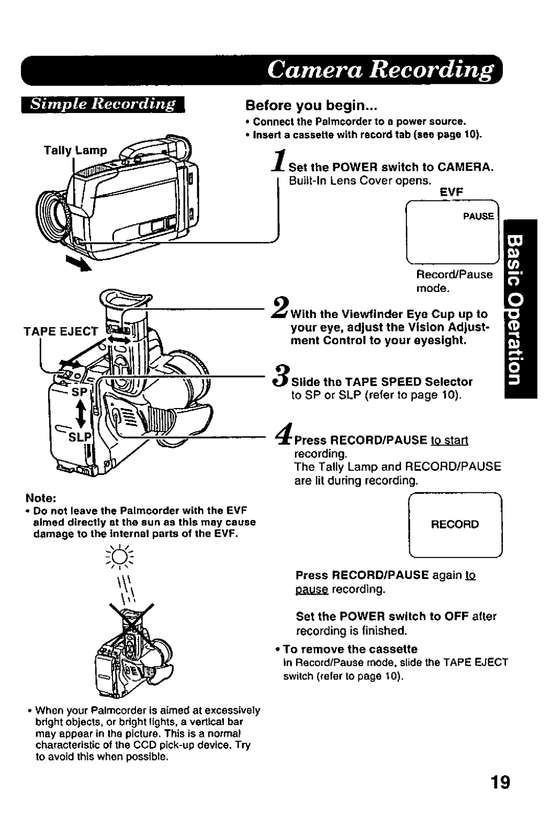 Panasonic PV-A206 manual 