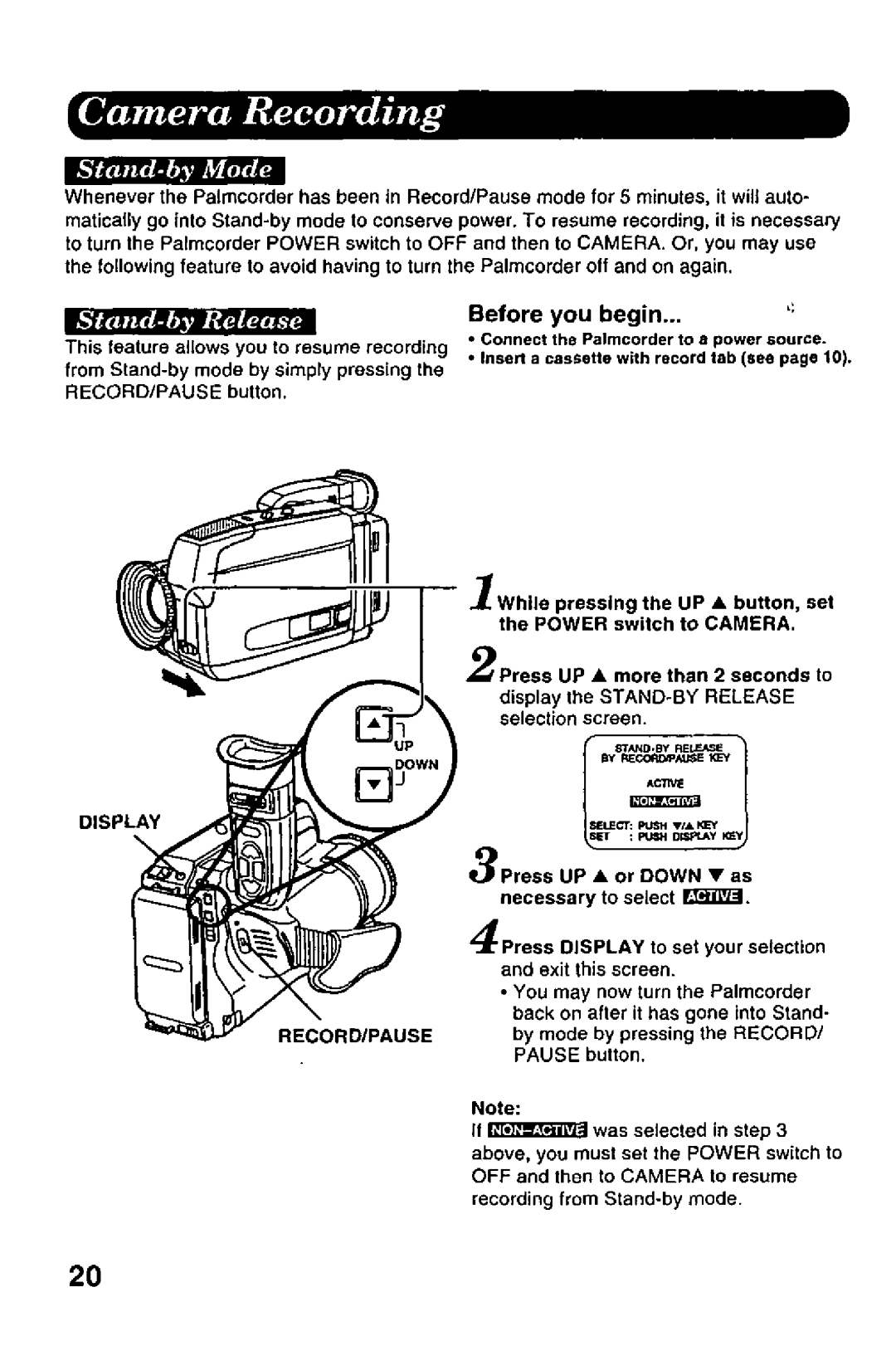 Panasonic PV-A206 manual 