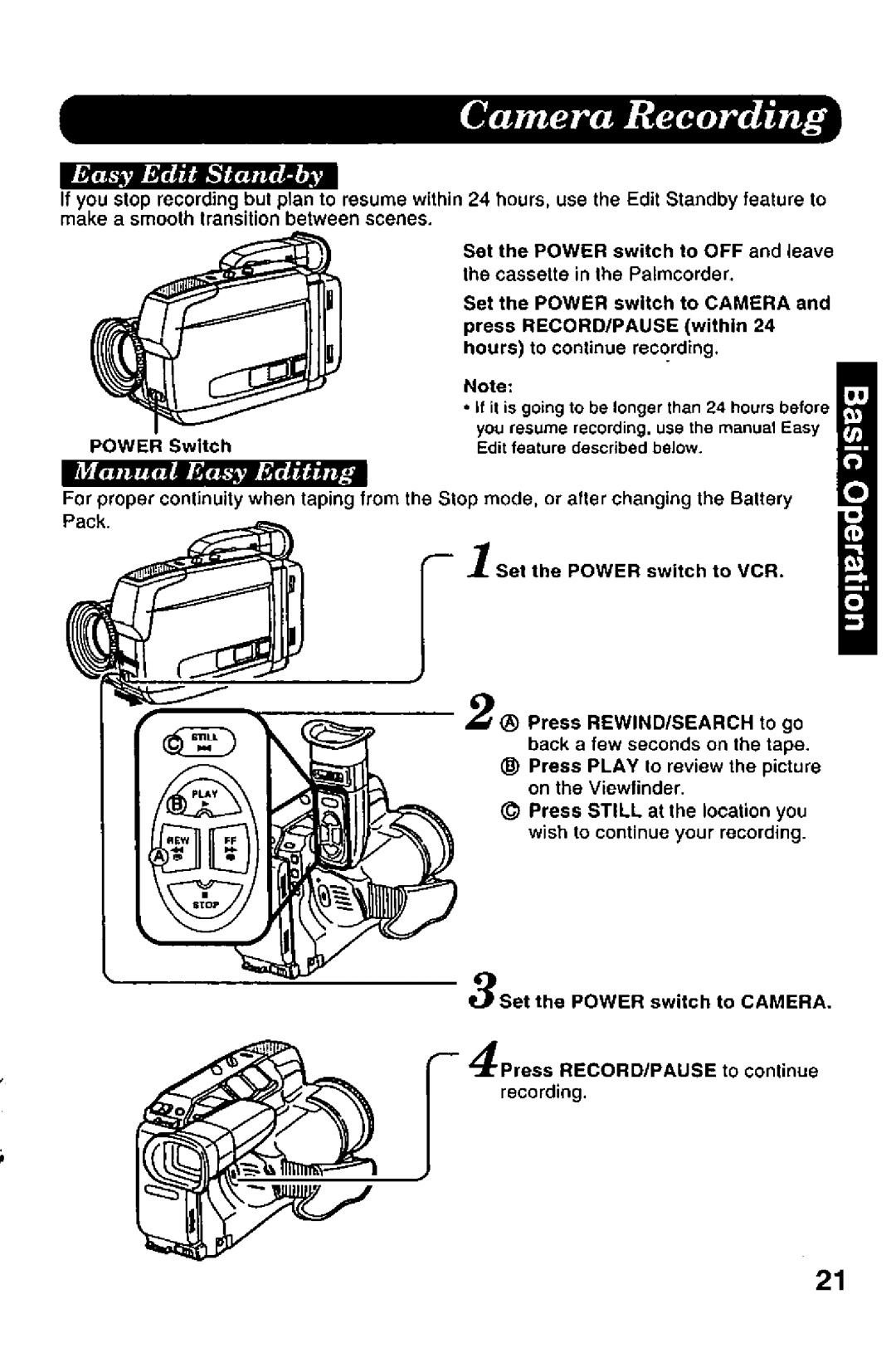 Panasonic PV-A206 manual 