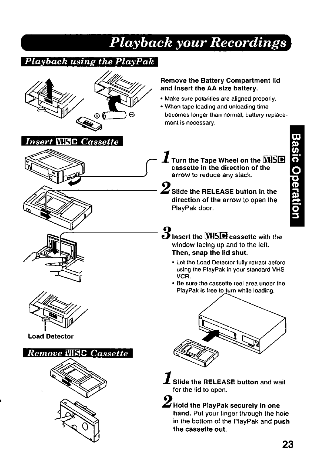 Panasonic PV-A206 manual 