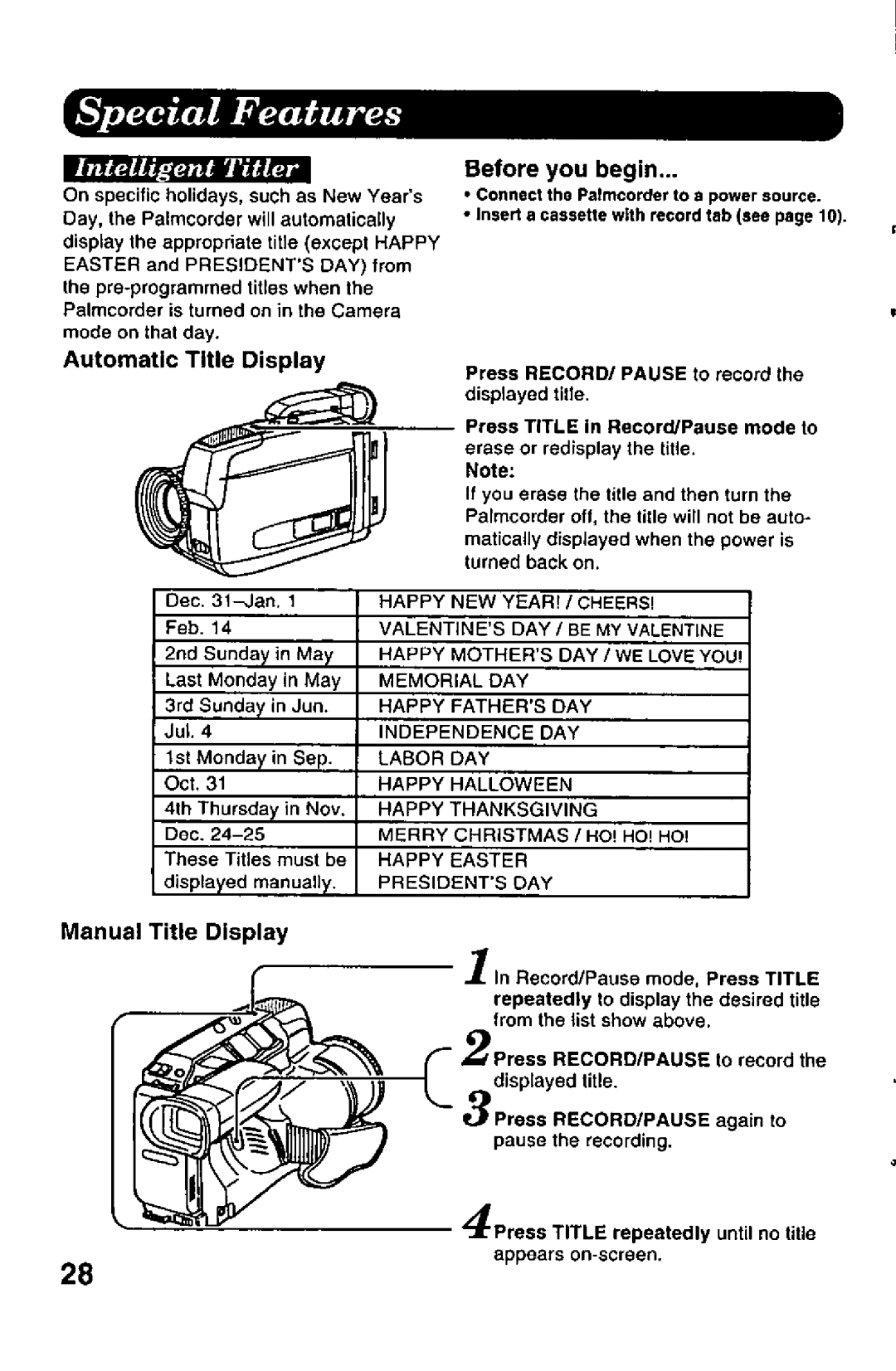 Panasonic PV-A206 manual 