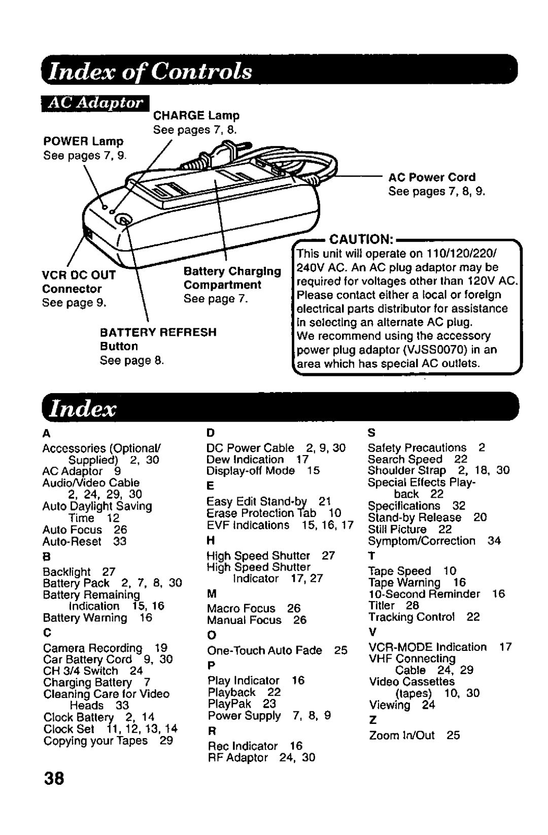 Panasonic PV-A206 manual 