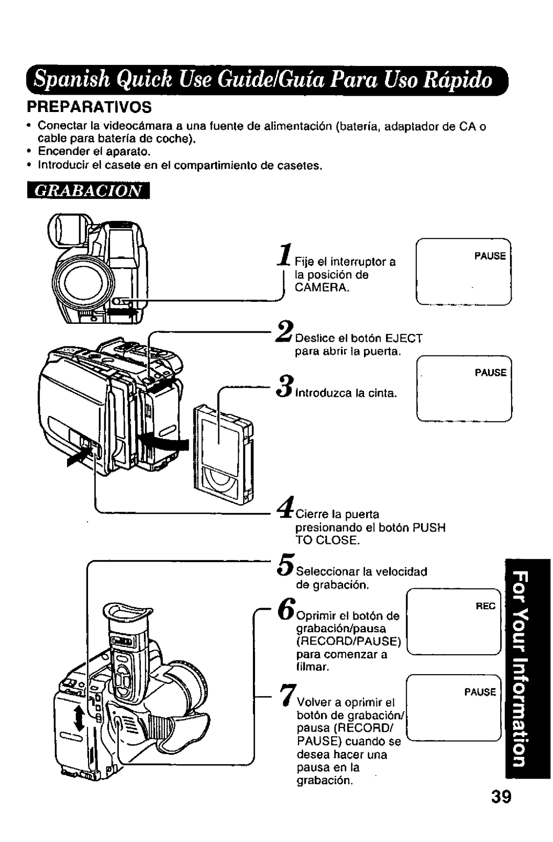 Panasonic PV-A206 manual 