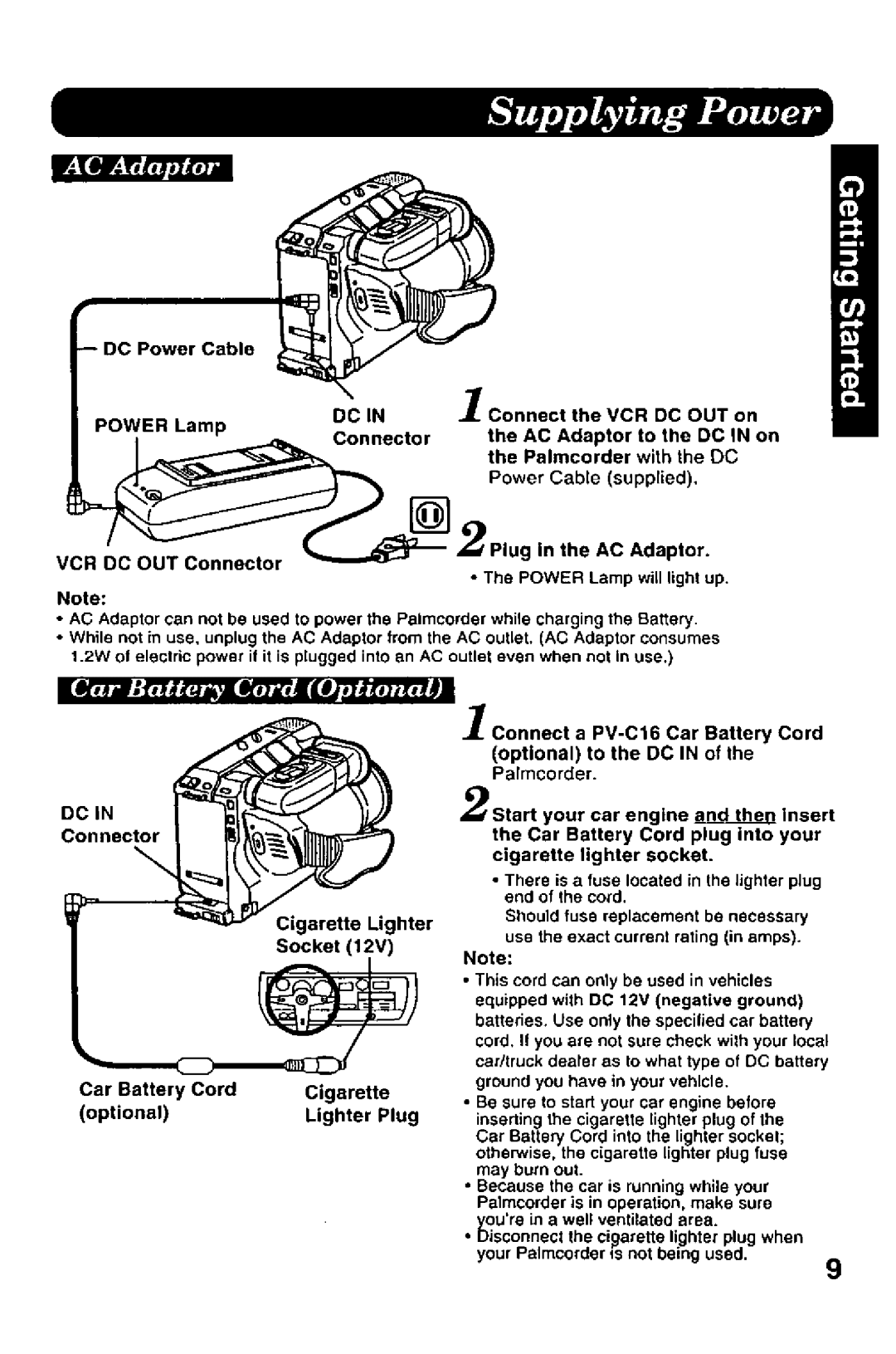 Panasonic PV-A206 manual 