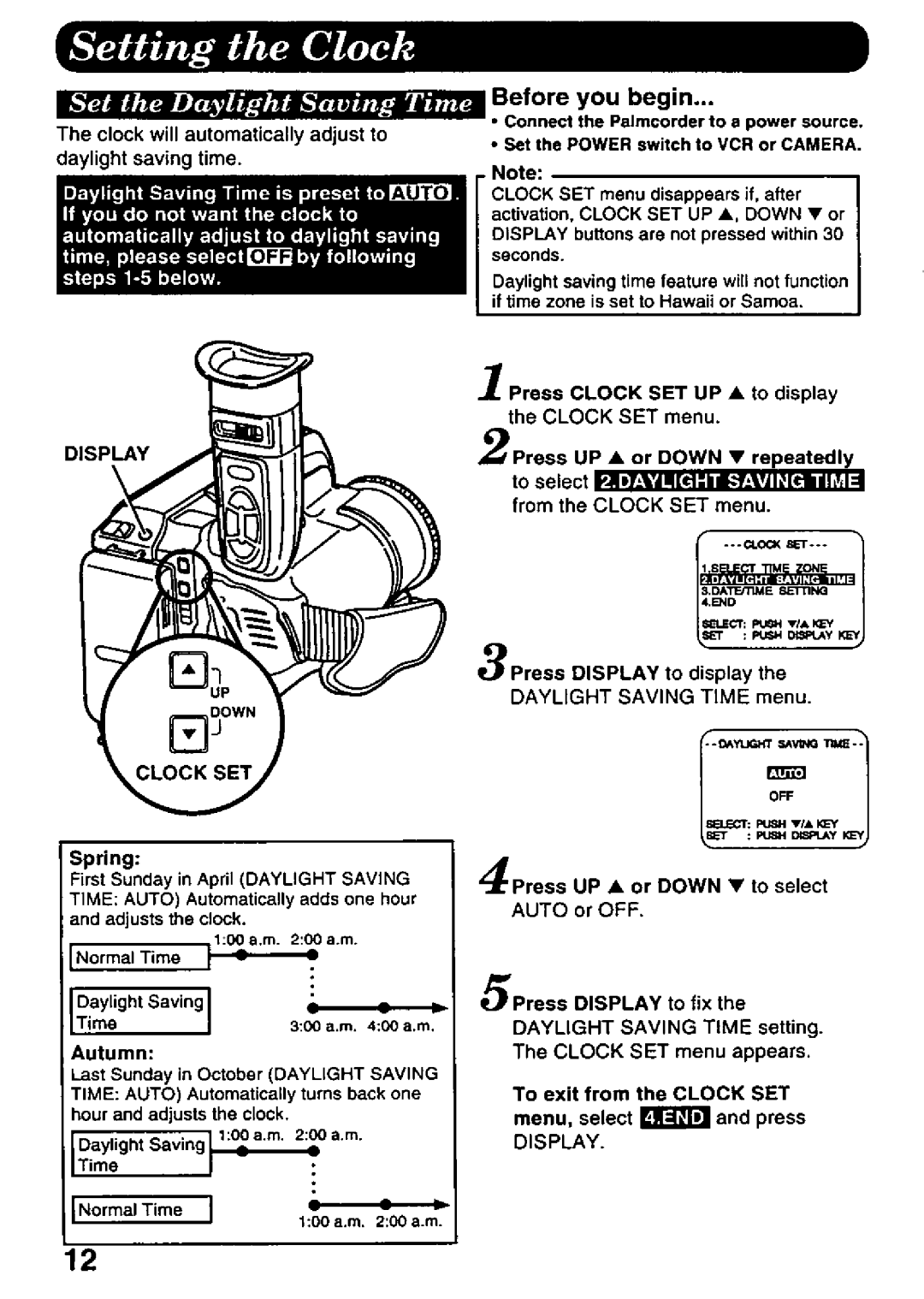 Panasonic PV-A216 manual 