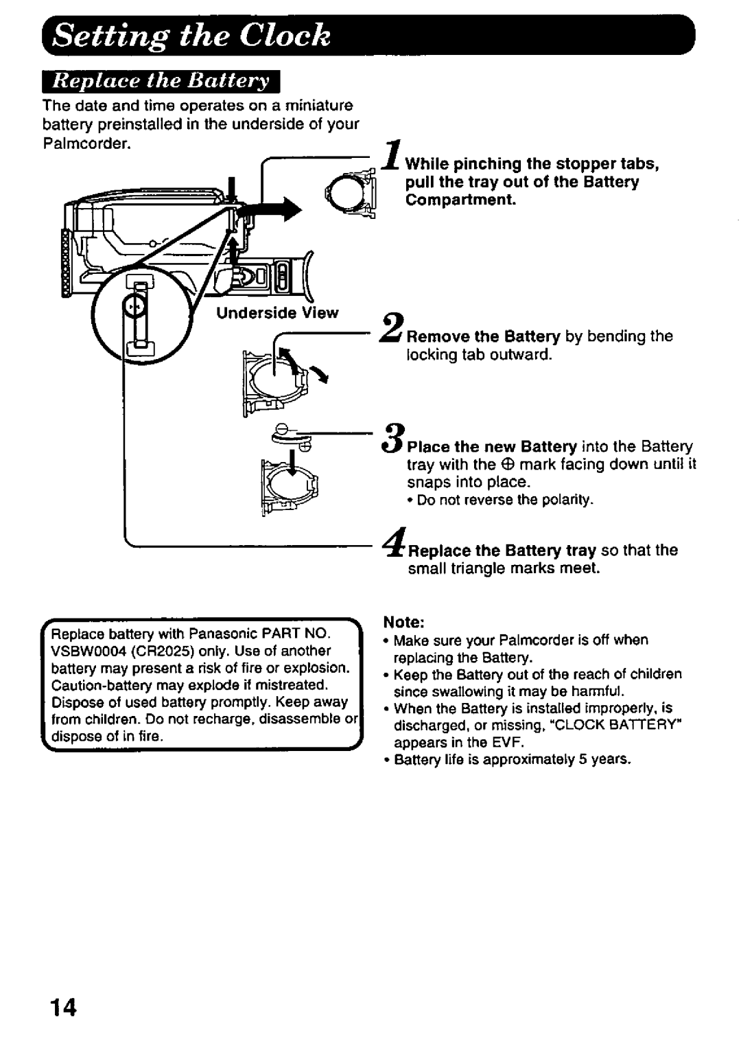 Panasonic PV-A216 manual 