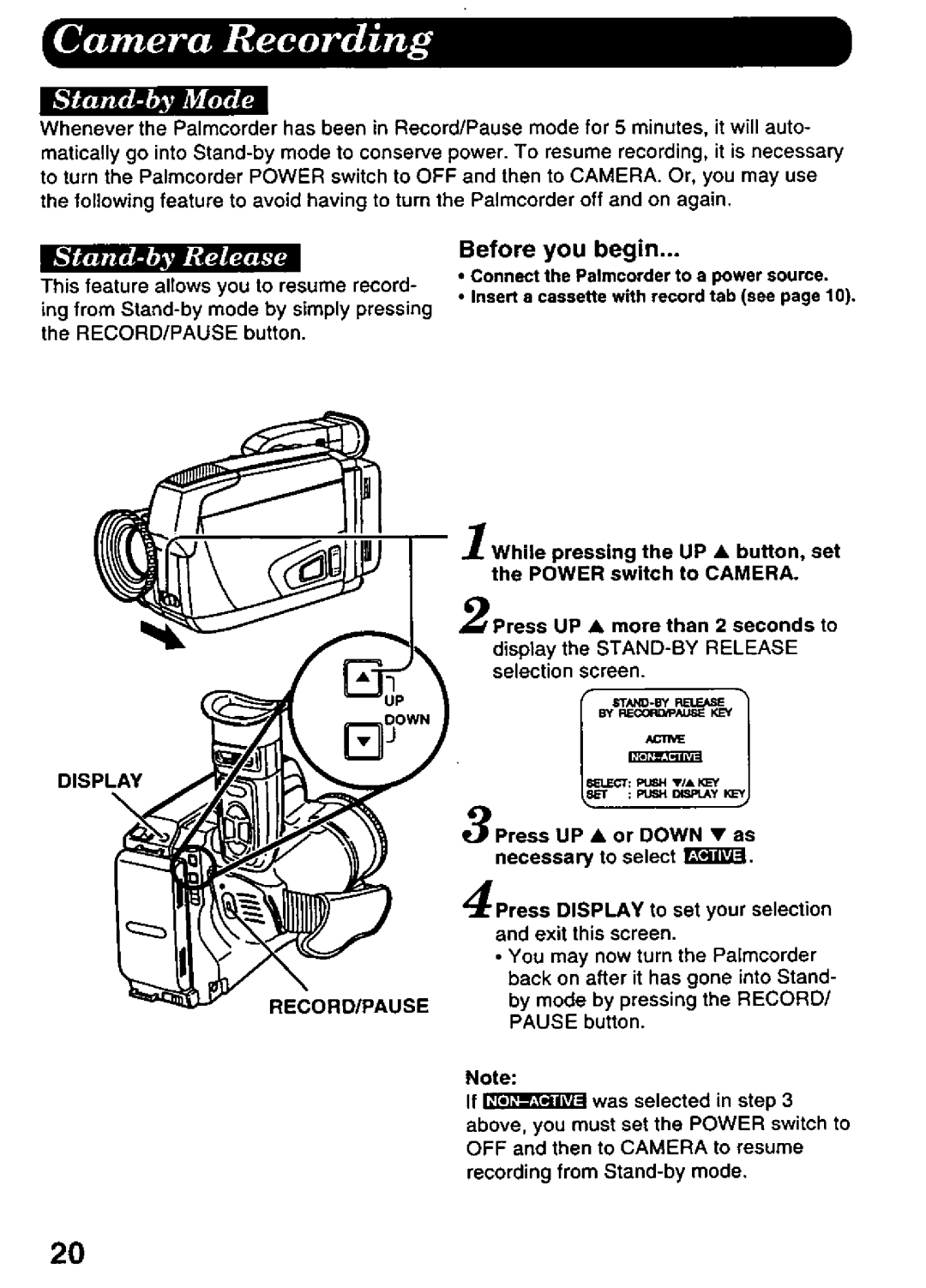 Panasonic PV-A216 manual 