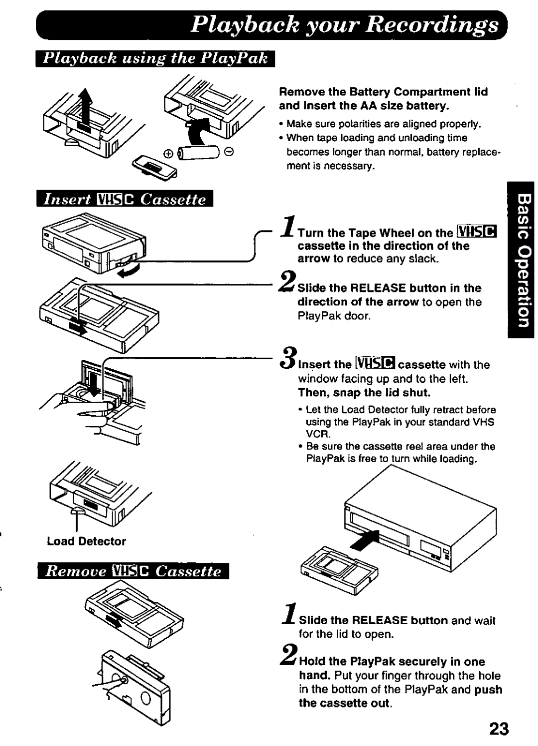 Panasonic PV-A216 manual 