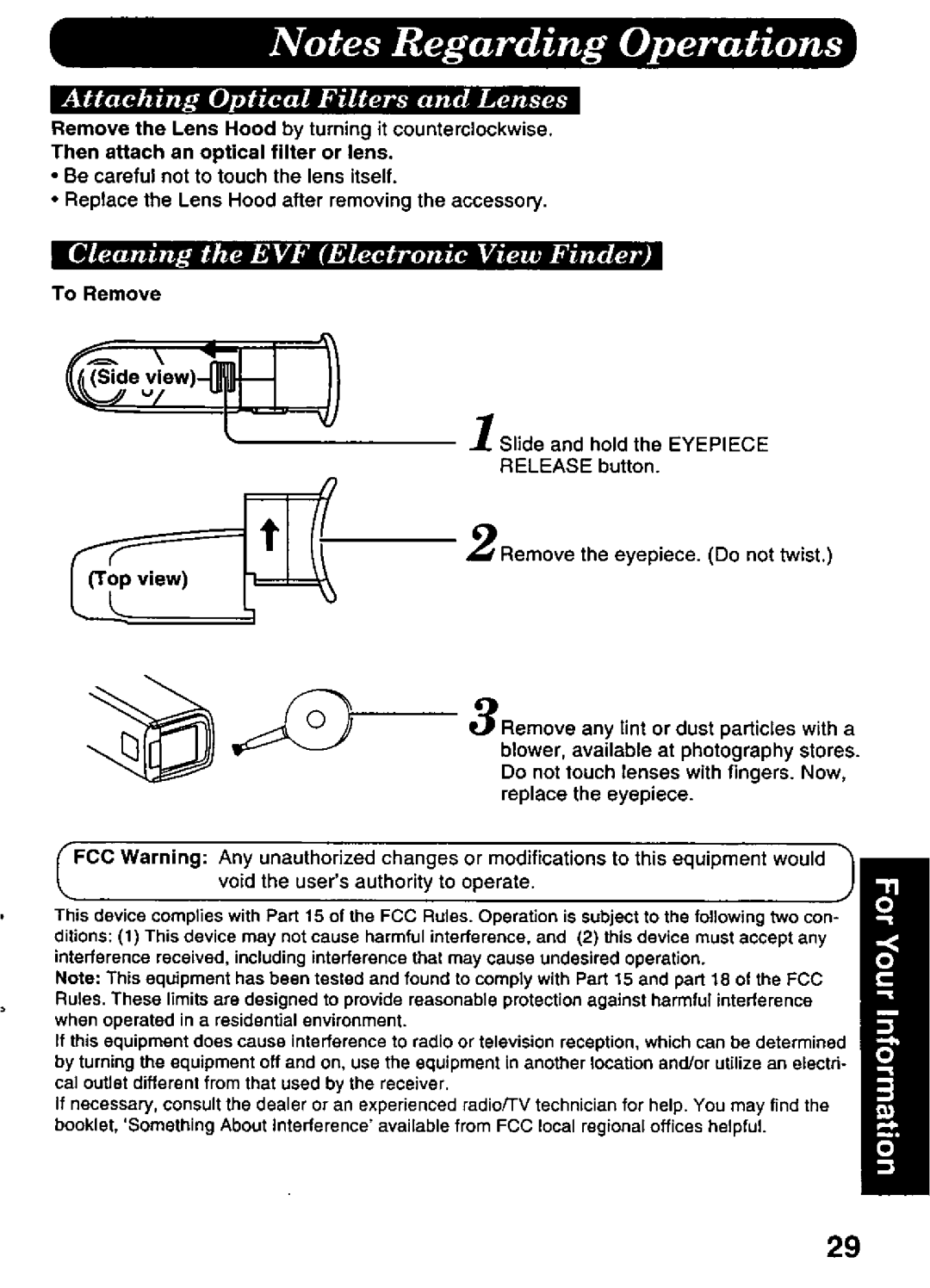 Panasonic PV-A216 manual 