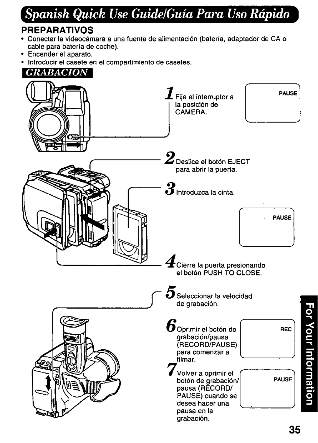 Panasonic PV-A216 manual 