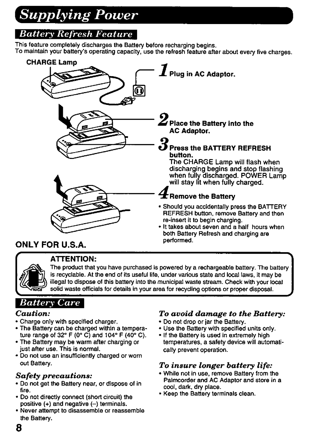 Panasonic PV-A376 manual 