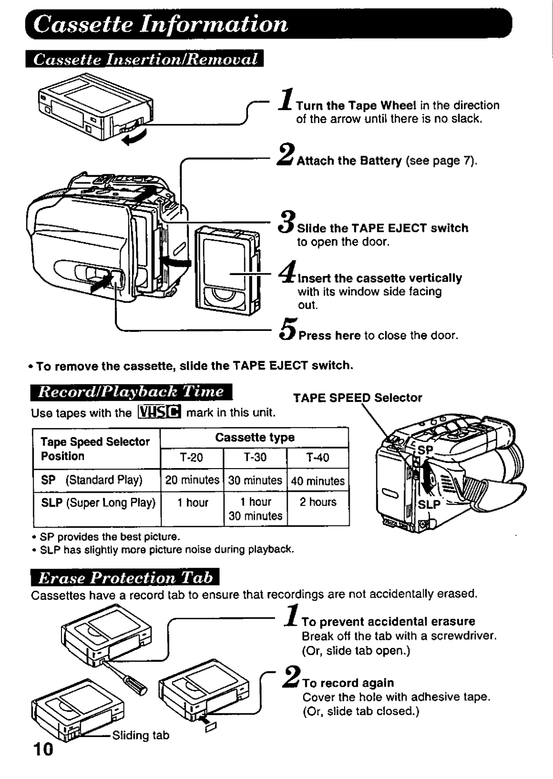 Panasonic PV-A396 manual 