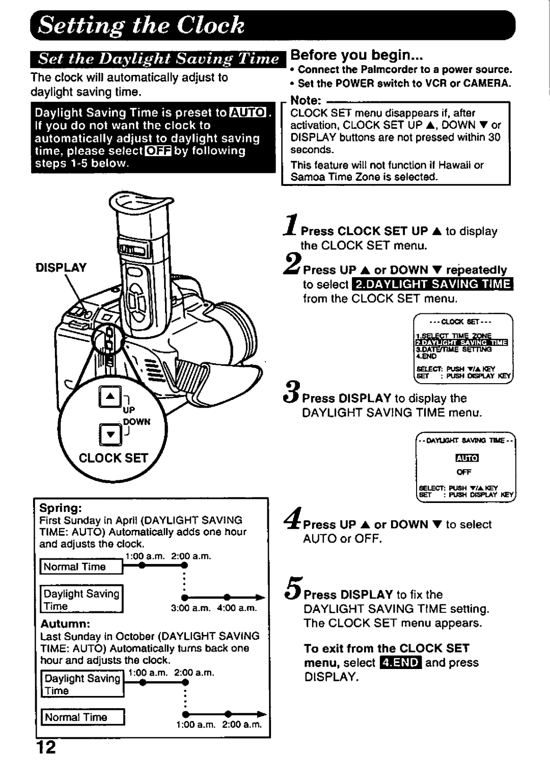 Panasonic PV-A396 manual 