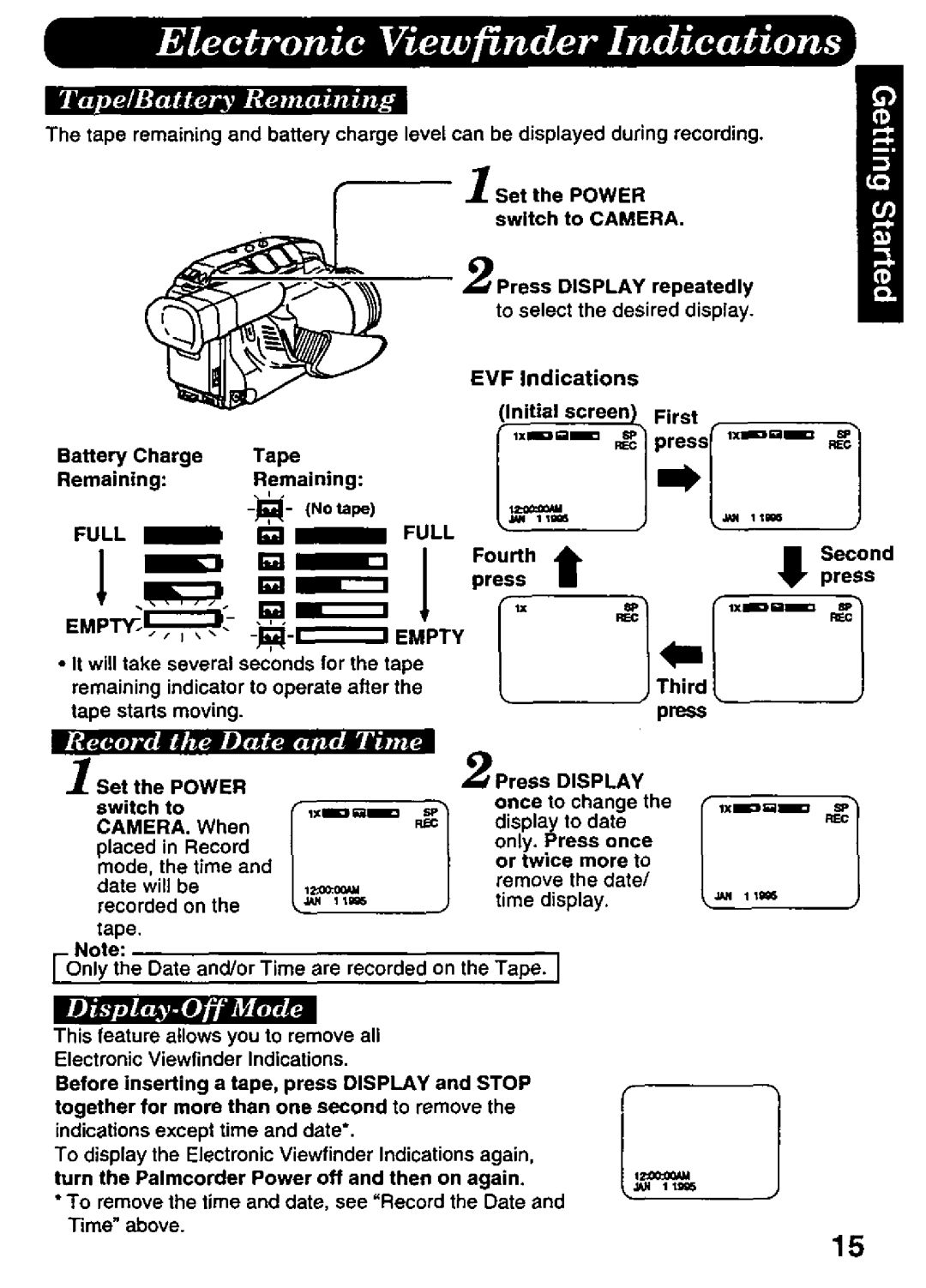 Panasonic PV-A396 manual 