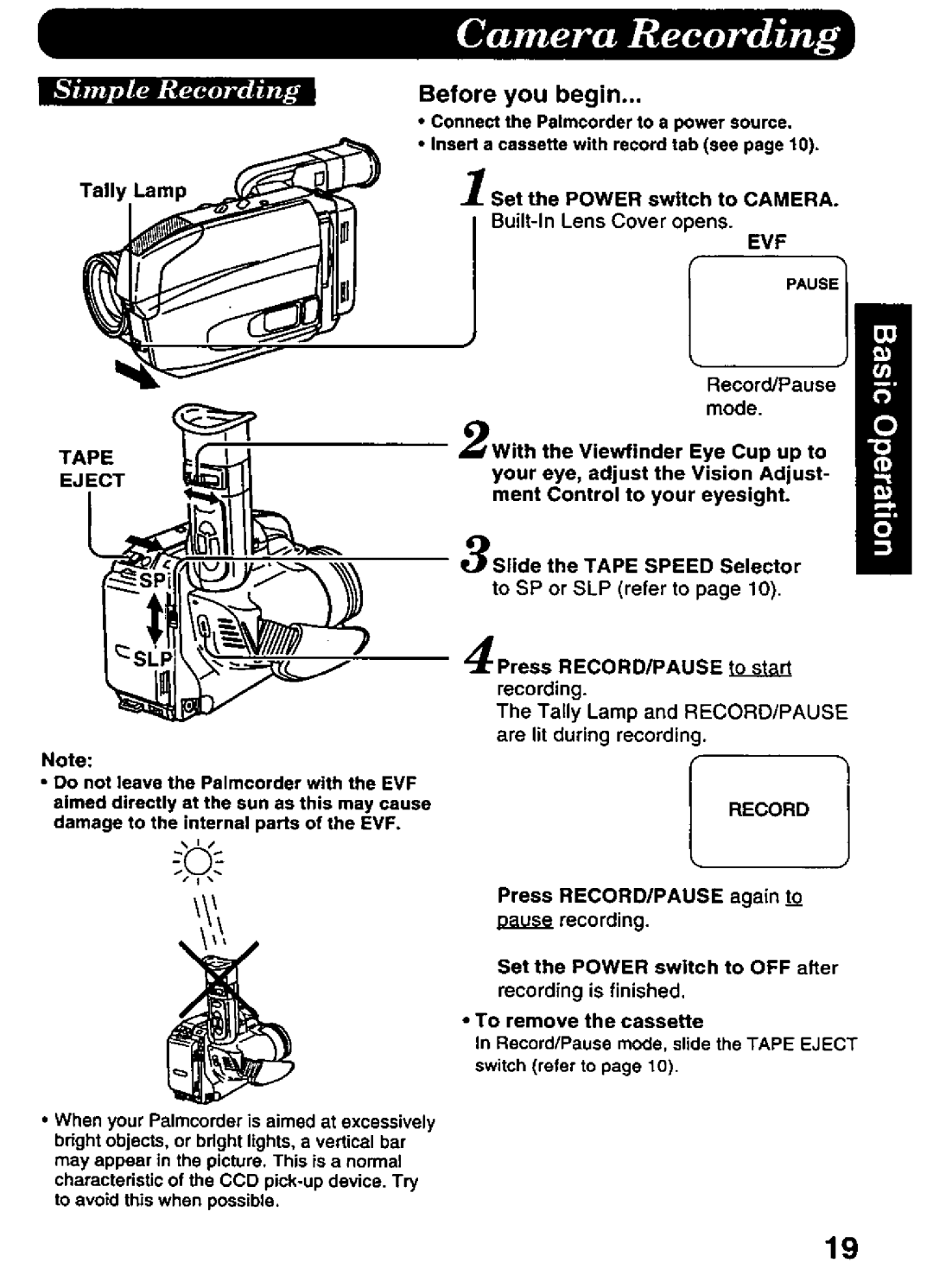 Panasonic PV-A396 manual 