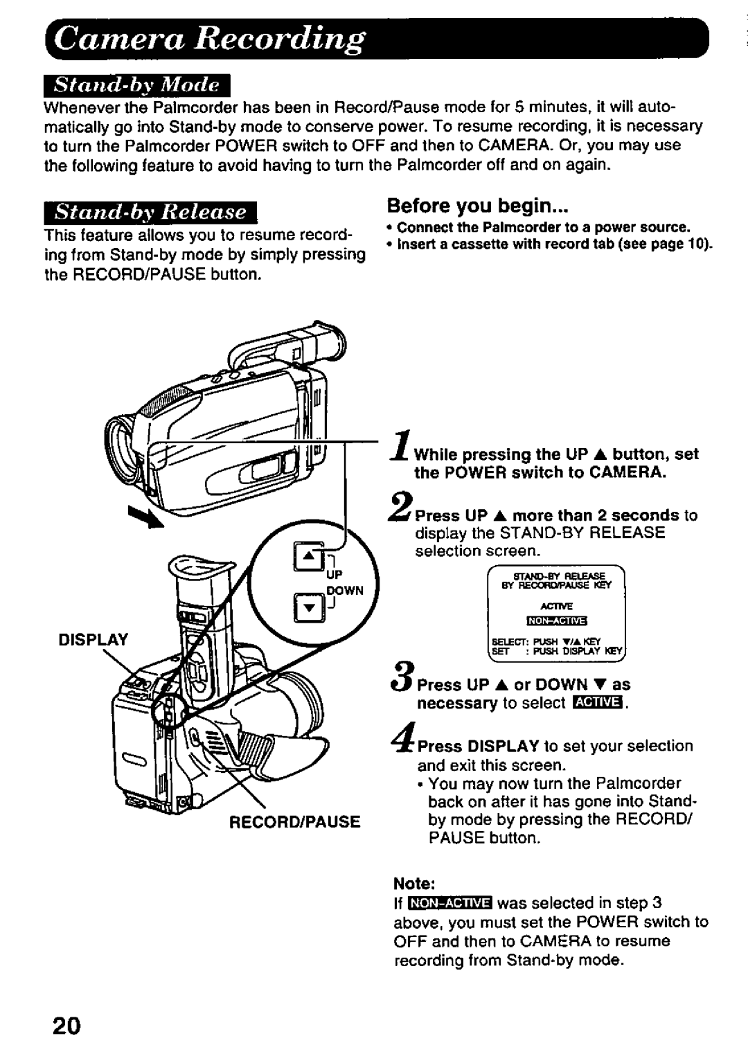 Panasonic PV-A396 manual 