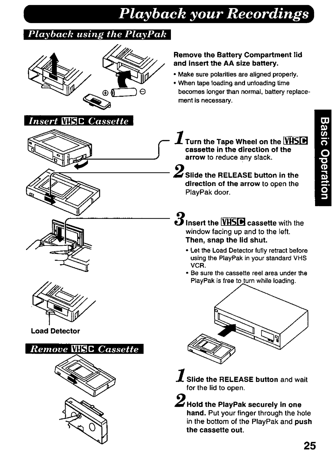 Panasonic PV-A396 manual 