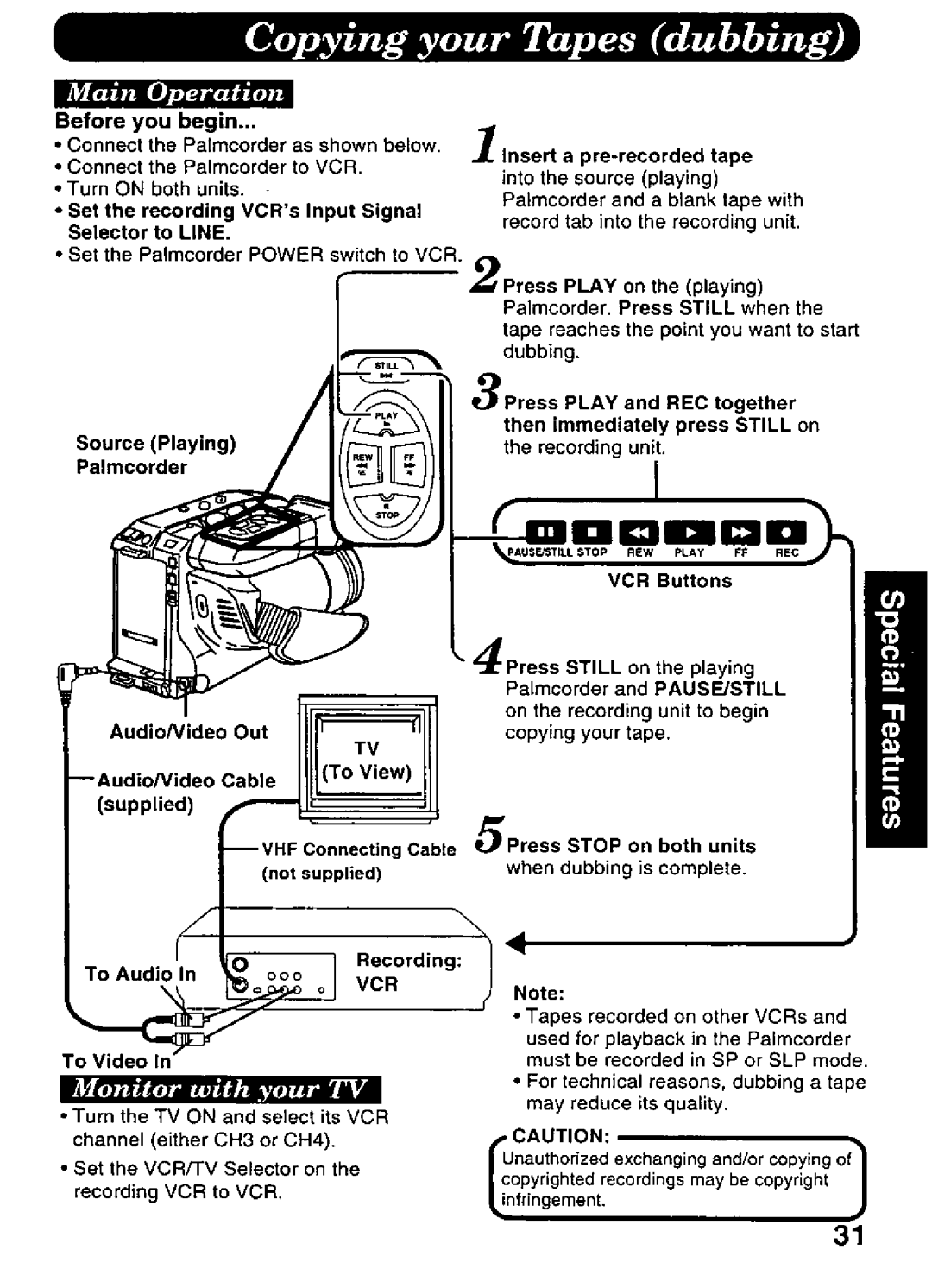 Panasonic PV-A396 manual 