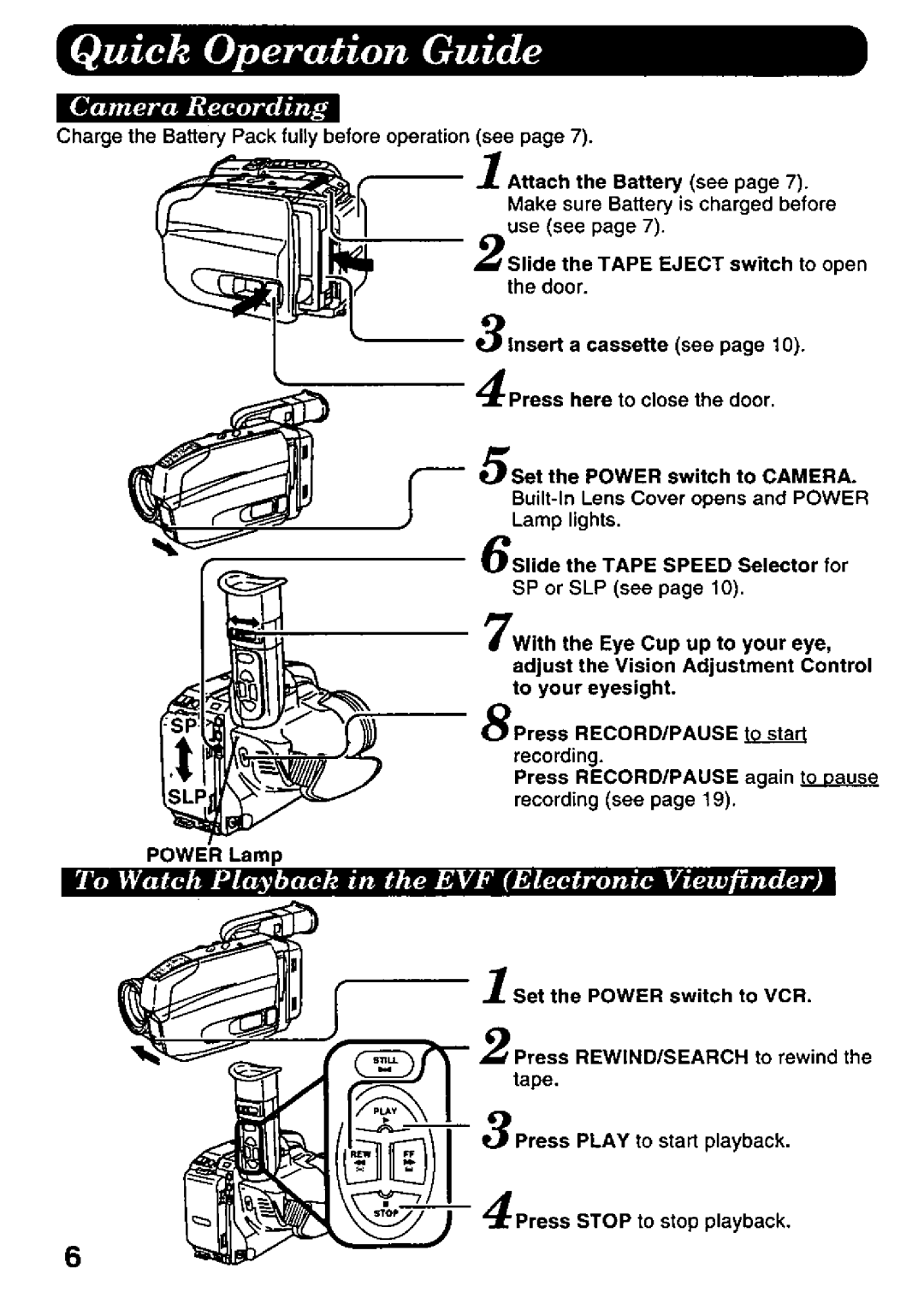 Panasonic PV-A396 manual 