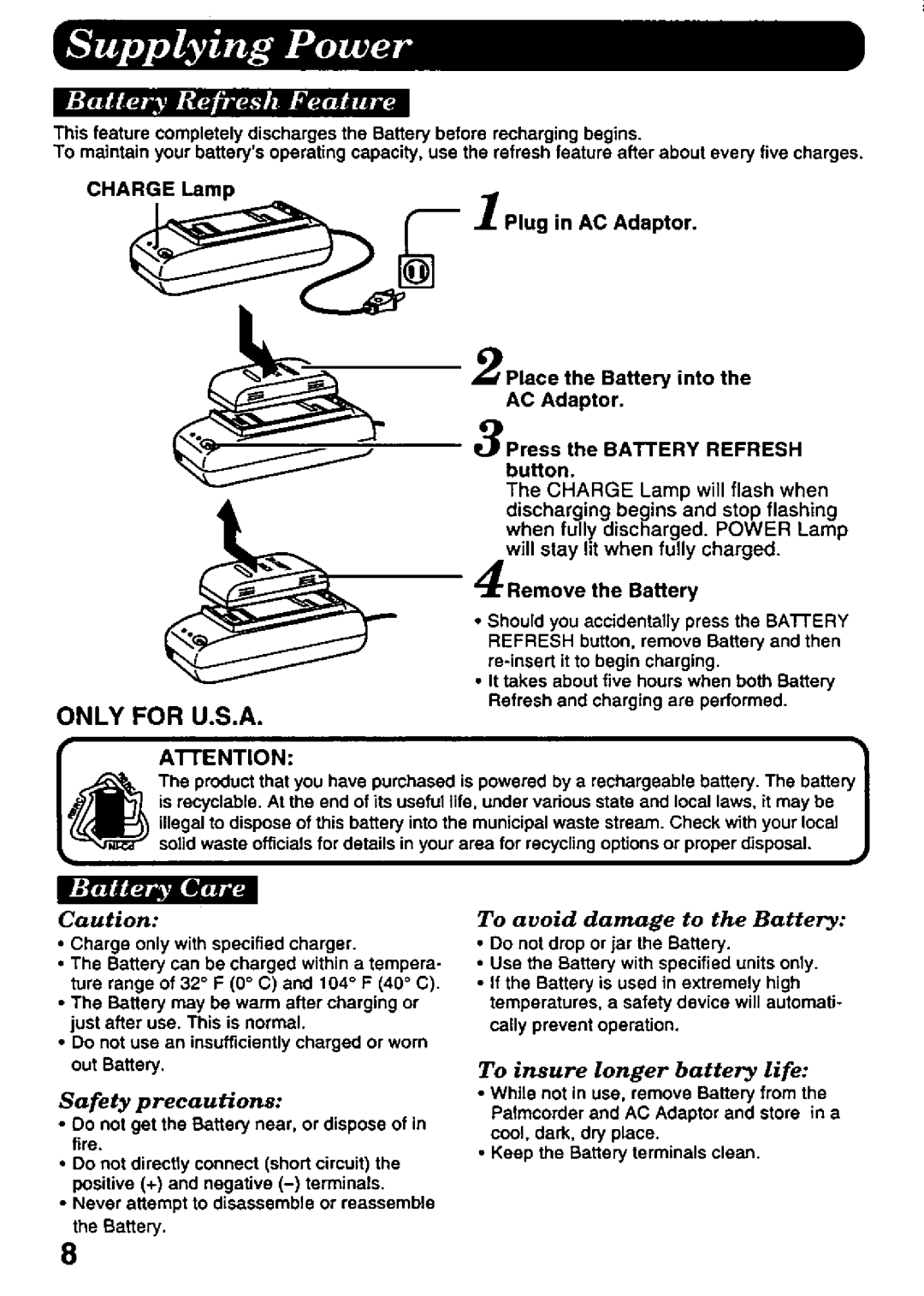 Panasonic PV-A396 manual 