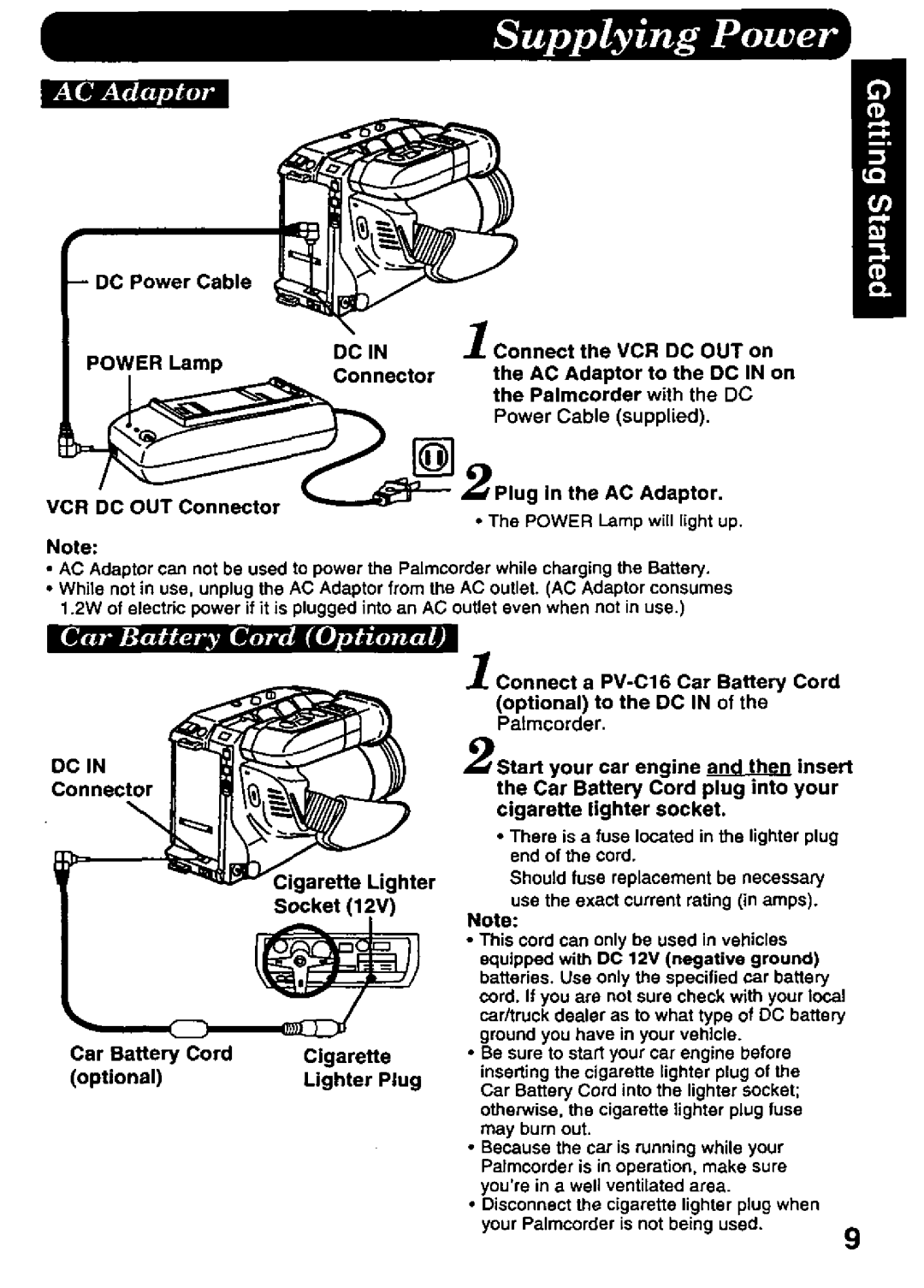 Panasonic PV-A396 manual 