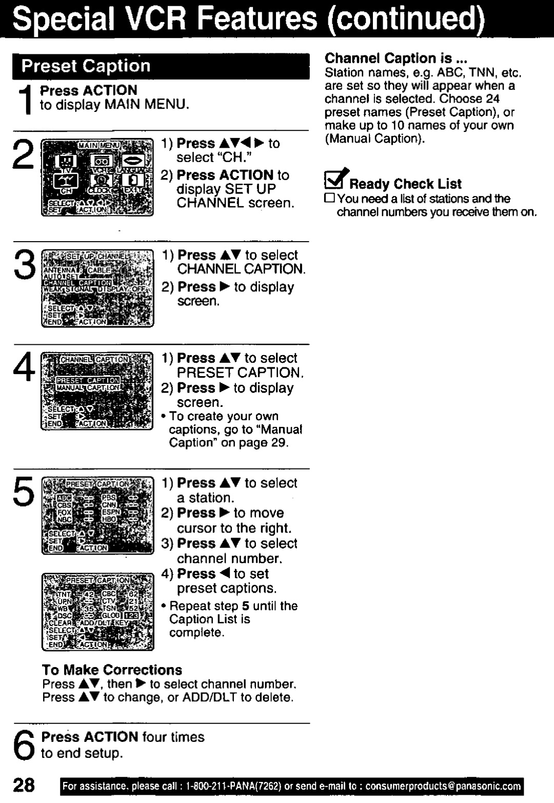 Panasonic PV C1321 manual 