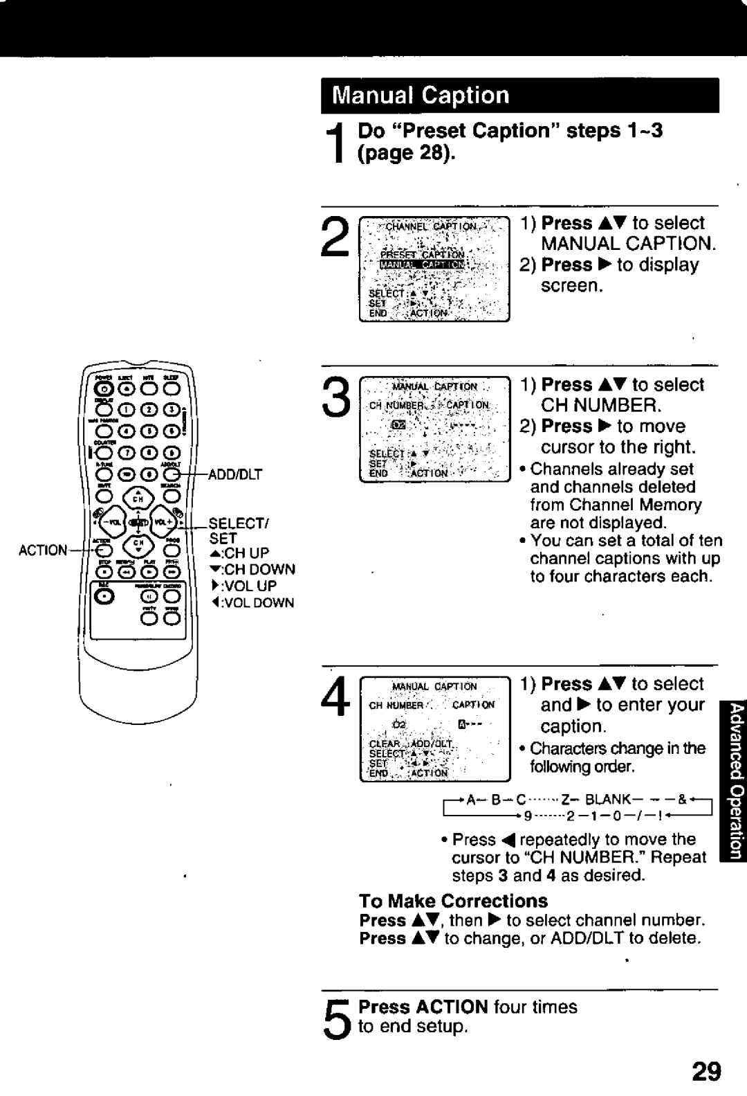 Panasonic PV C1321 manual 