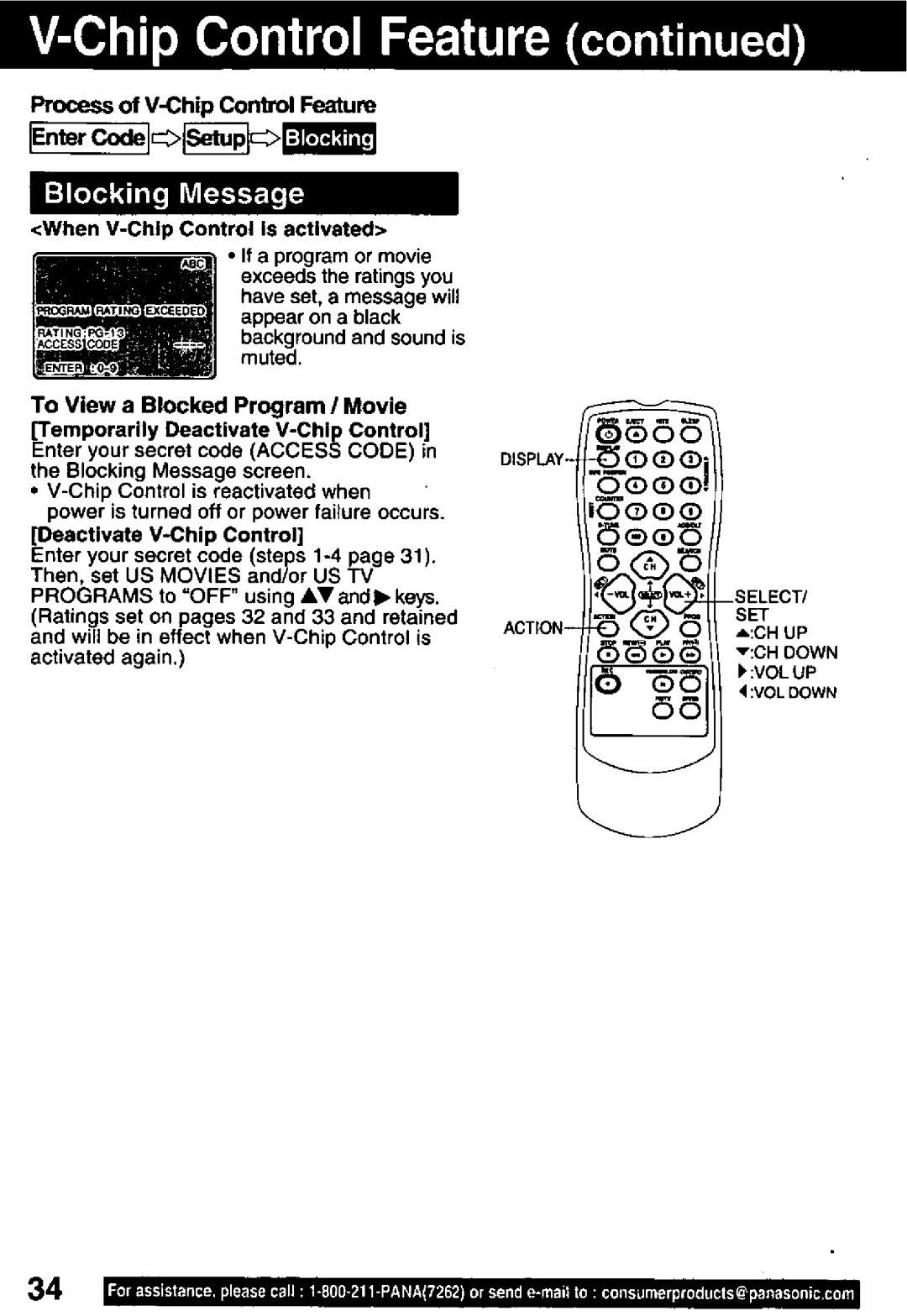 Panasonic PV C1321 manual 