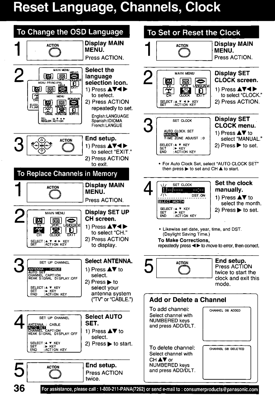 Panasonic PV-C1321A manual 