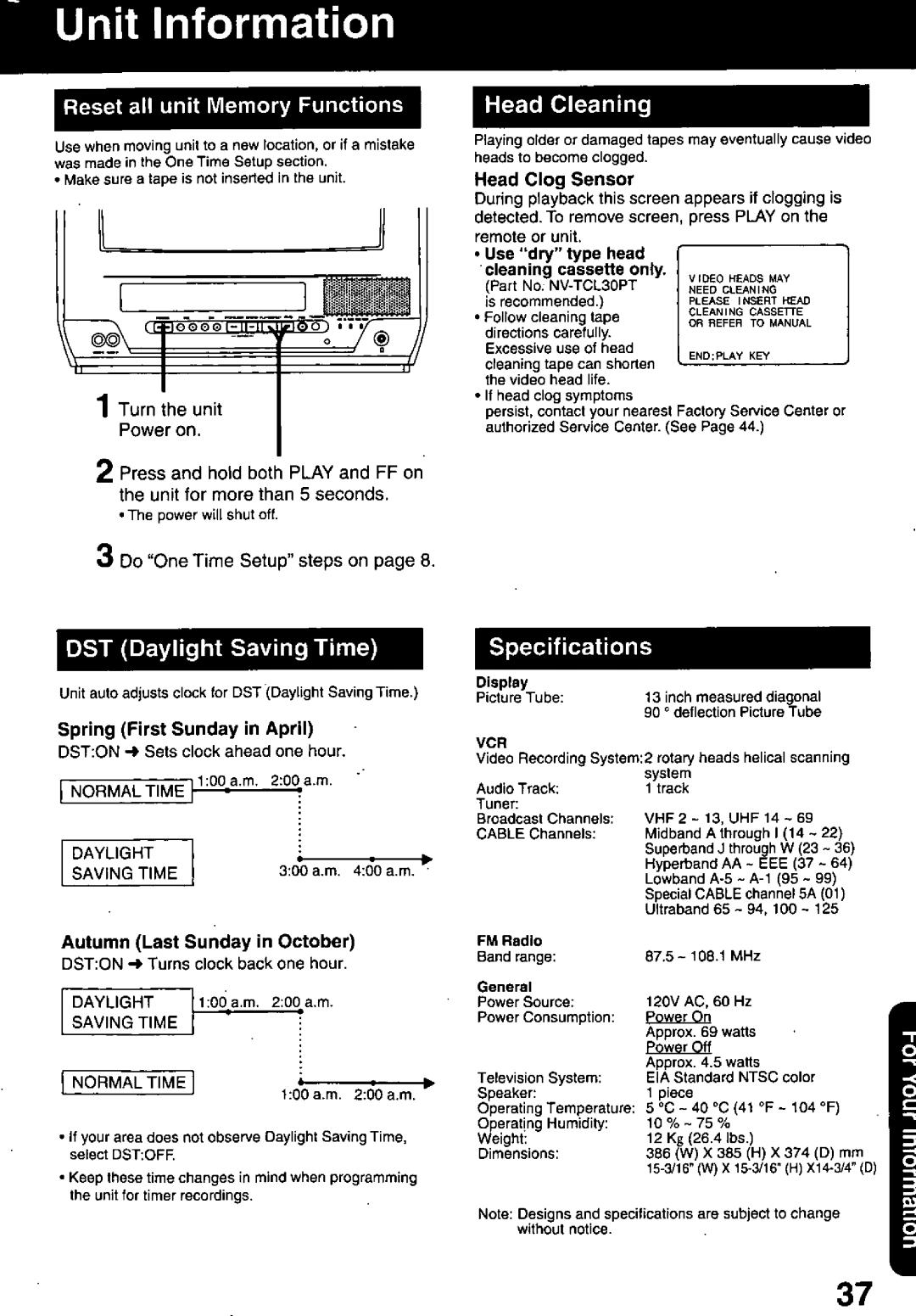 Panasonic PV-C1321A manual 