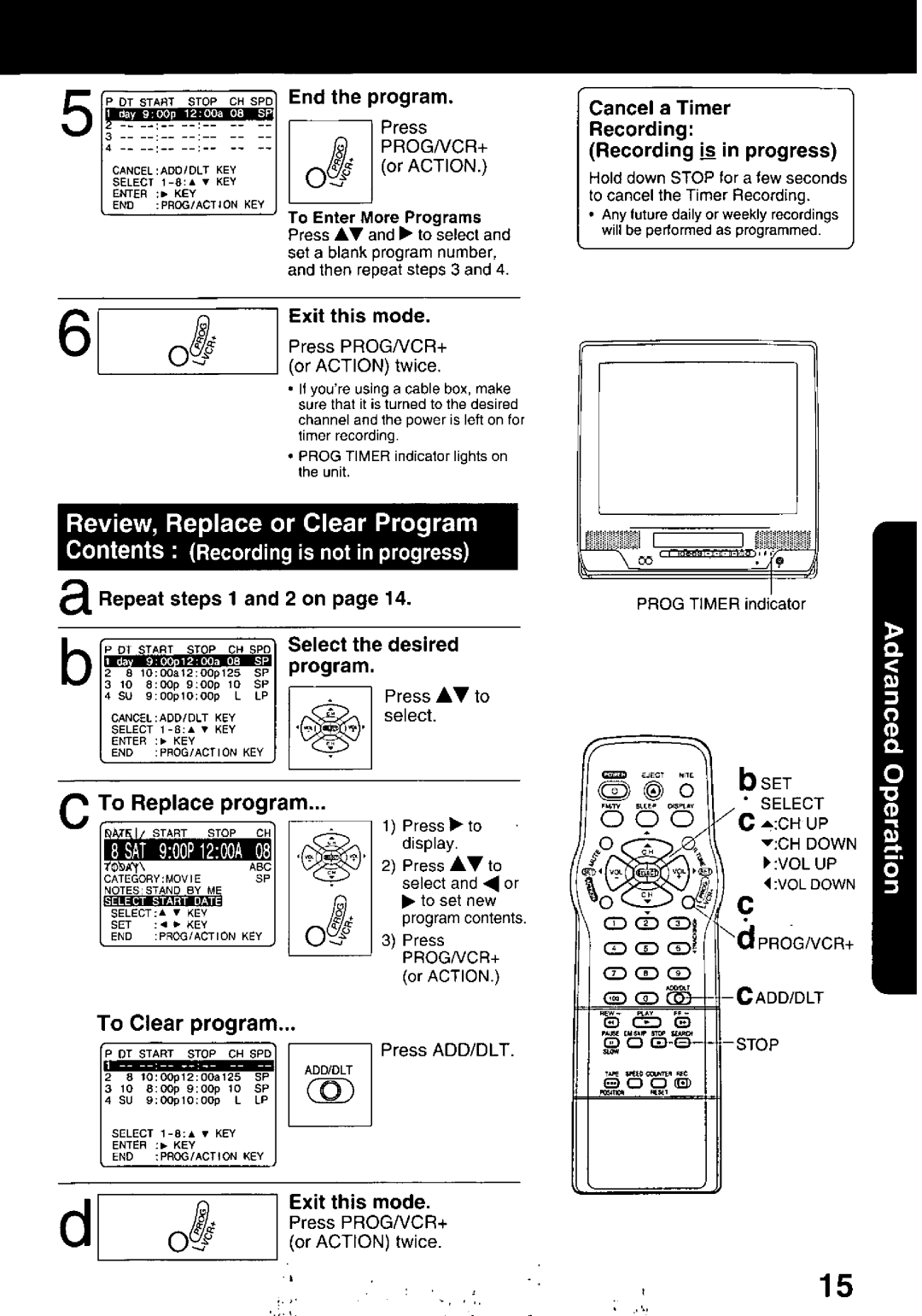 Panasonic PV C2020, PV C2030W manual 