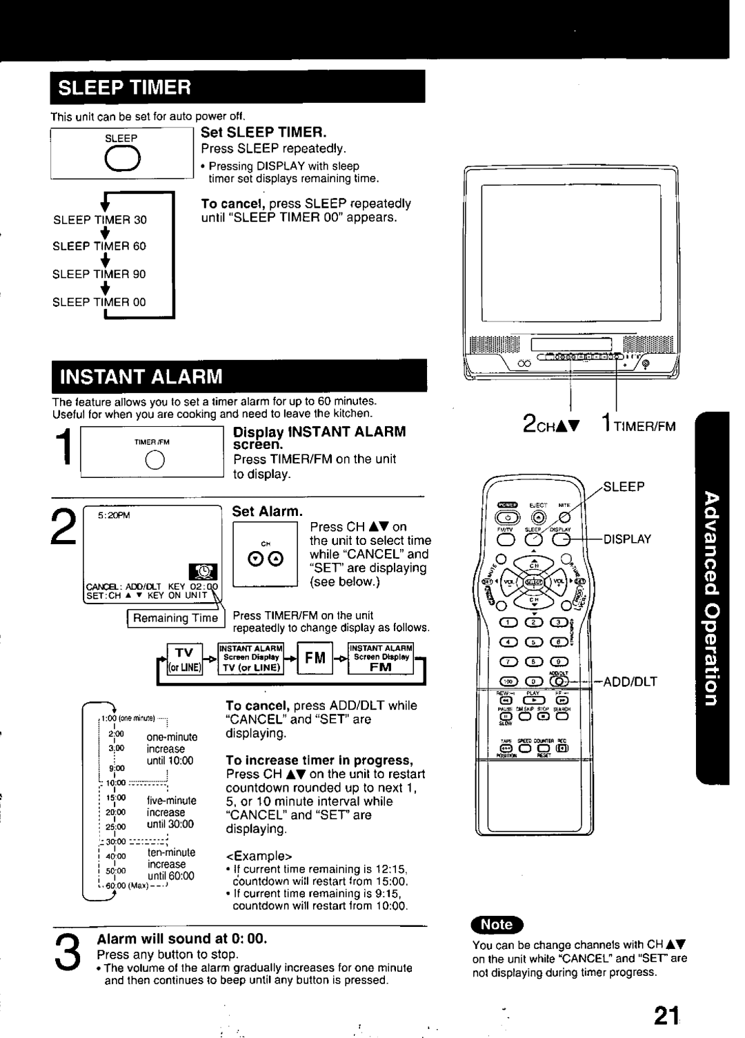 Panasonic PV C2020, PV C2030W manual 