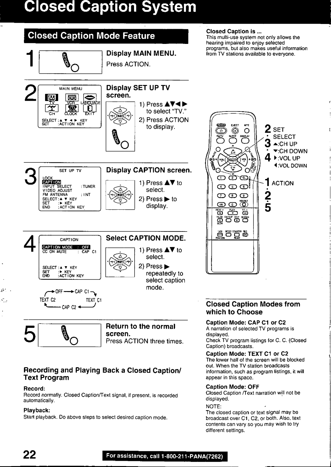 Panasonic PV C2030W, PV C2020 manual 