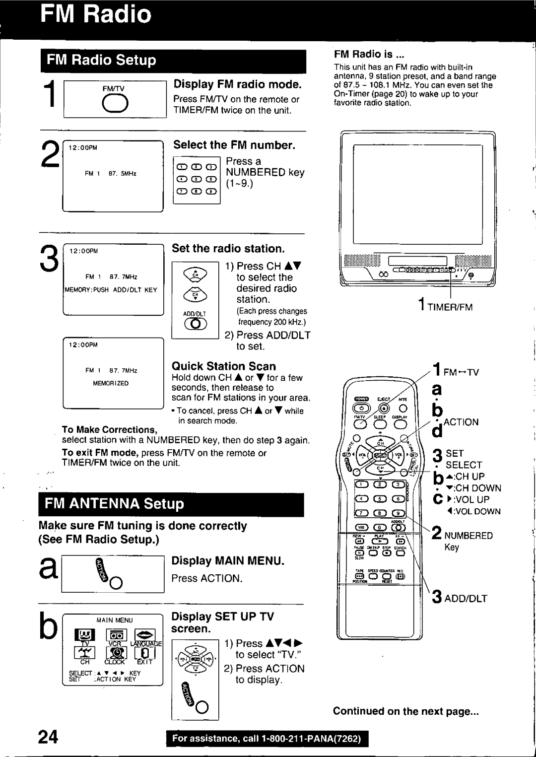 Panasonic PV C2030W, PV C2020 manual 