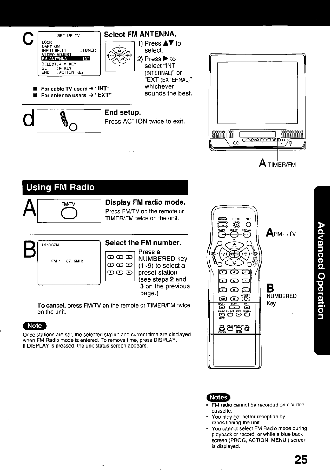 Panasonic PV C2020, PV C2030W manual 