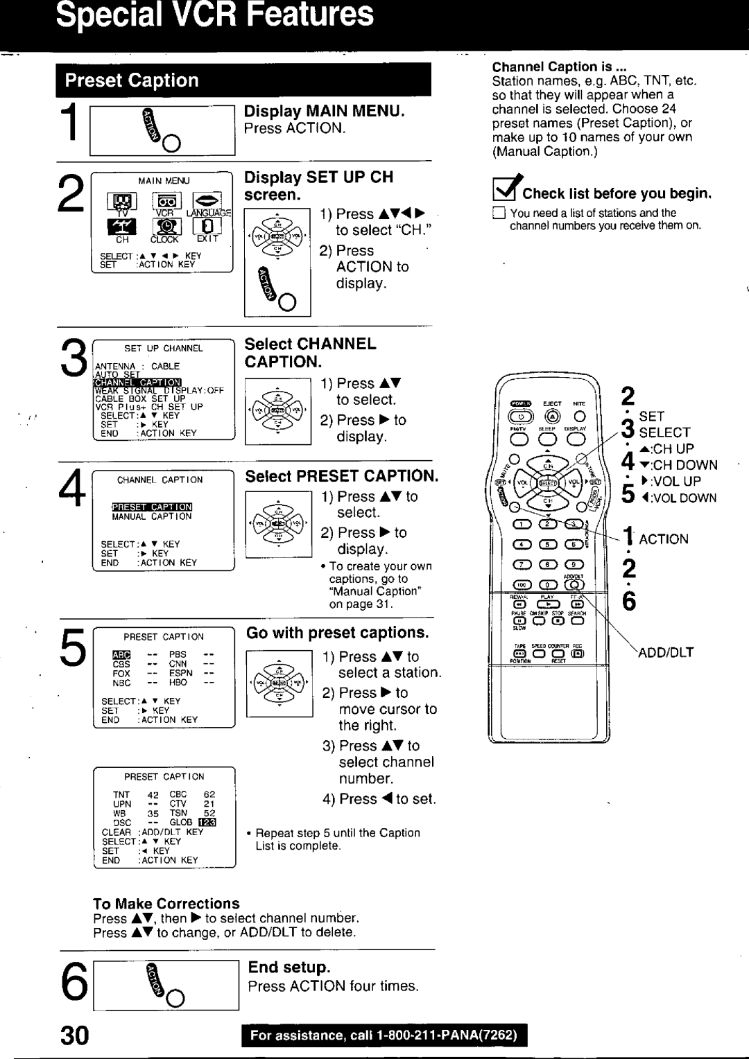 Panasonic PV C2030W, PV C2020 manual 