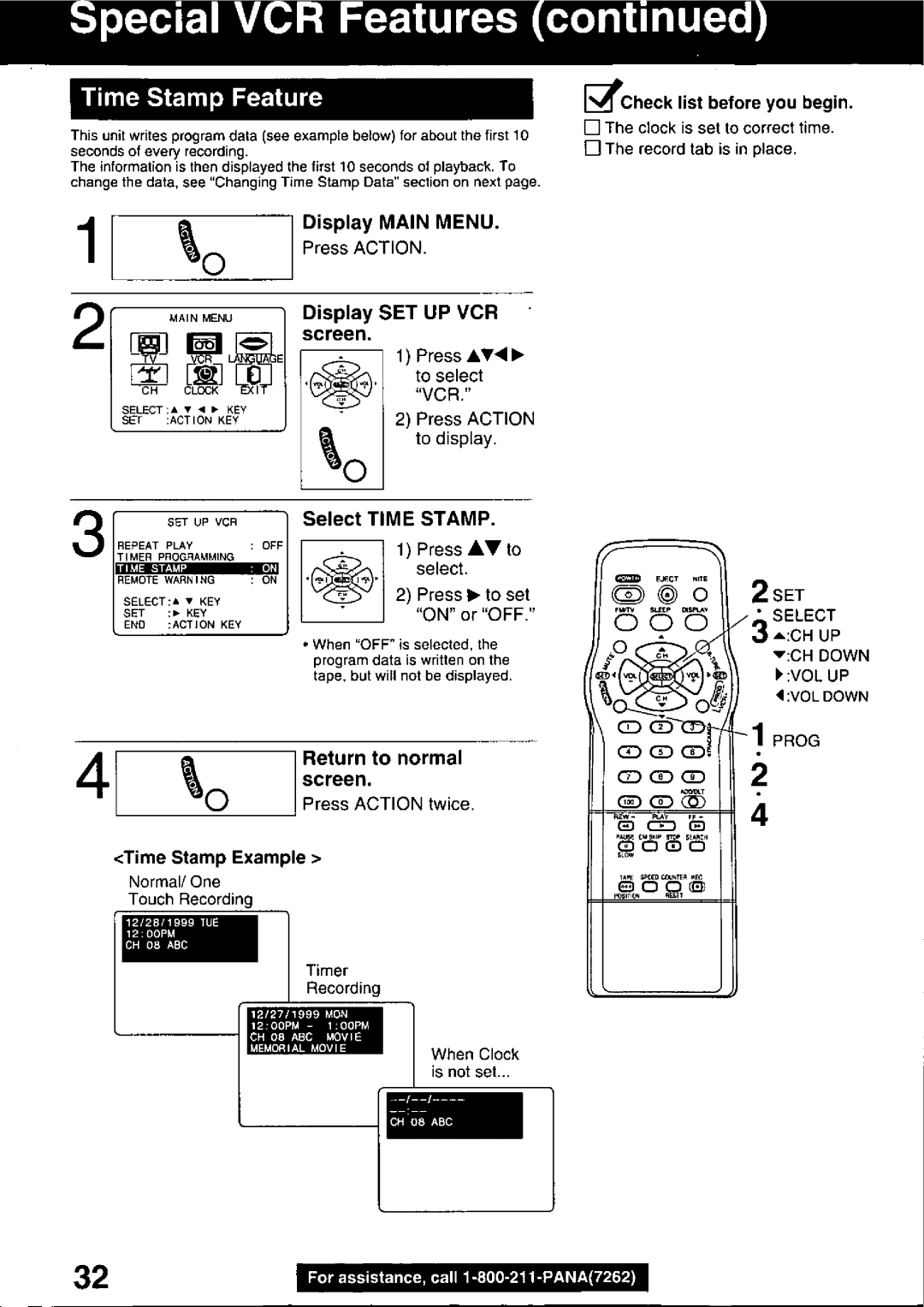 Panasonic PV C2030W, PV C2020 manual 