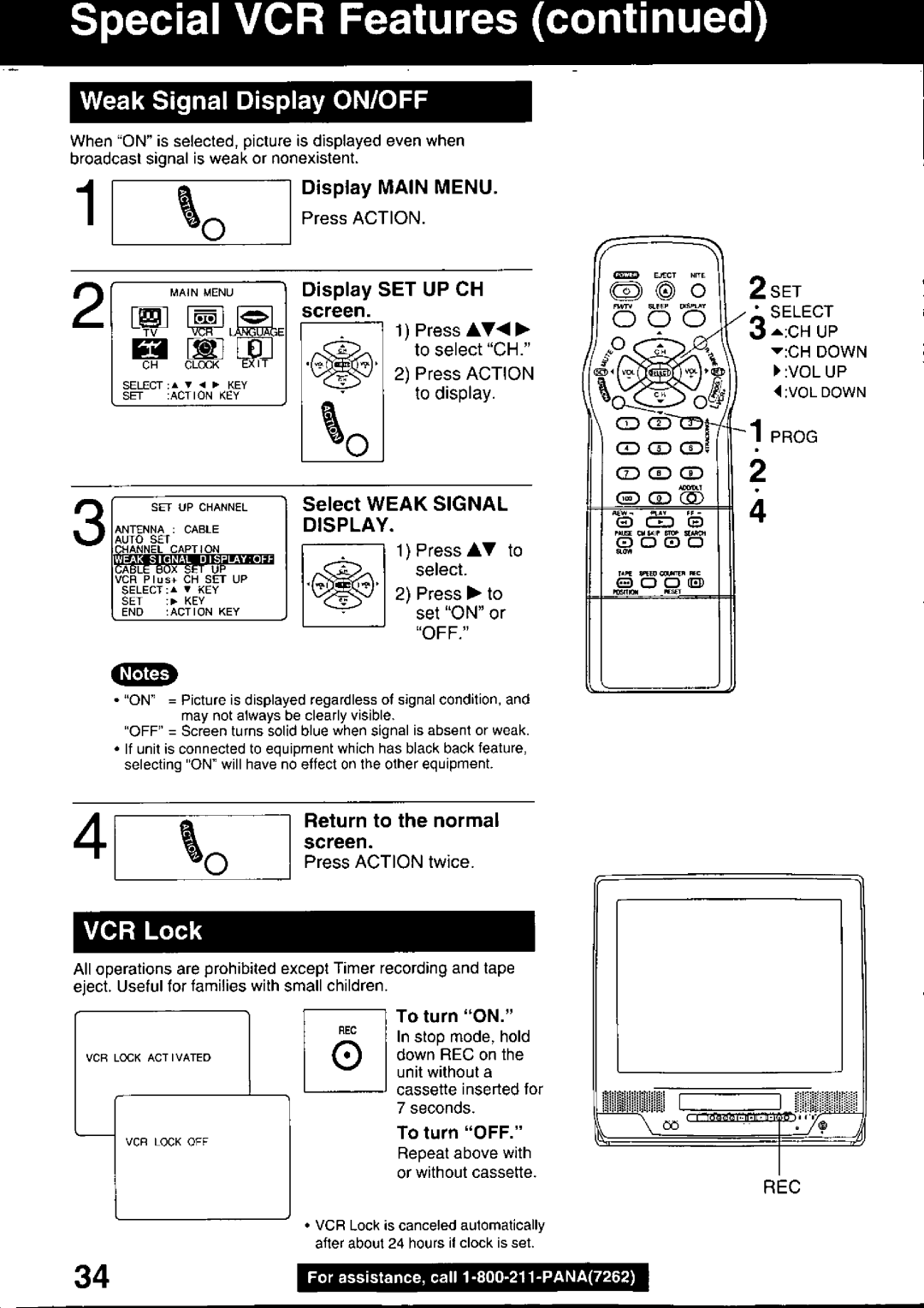 Panasonic PV C2030W, PV C2020 manual 