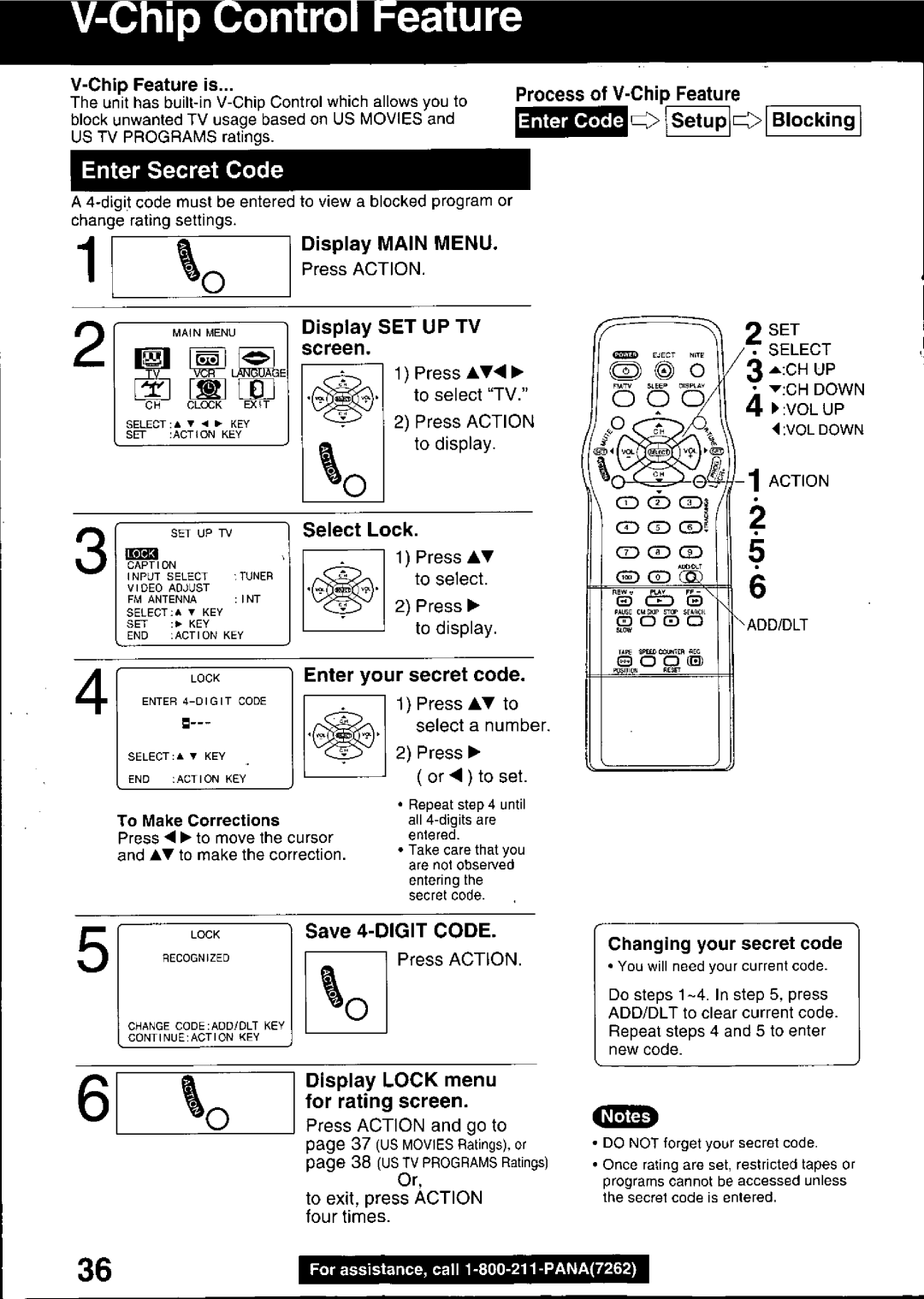 Panasonic PV C2030W, PV C2020 manual 